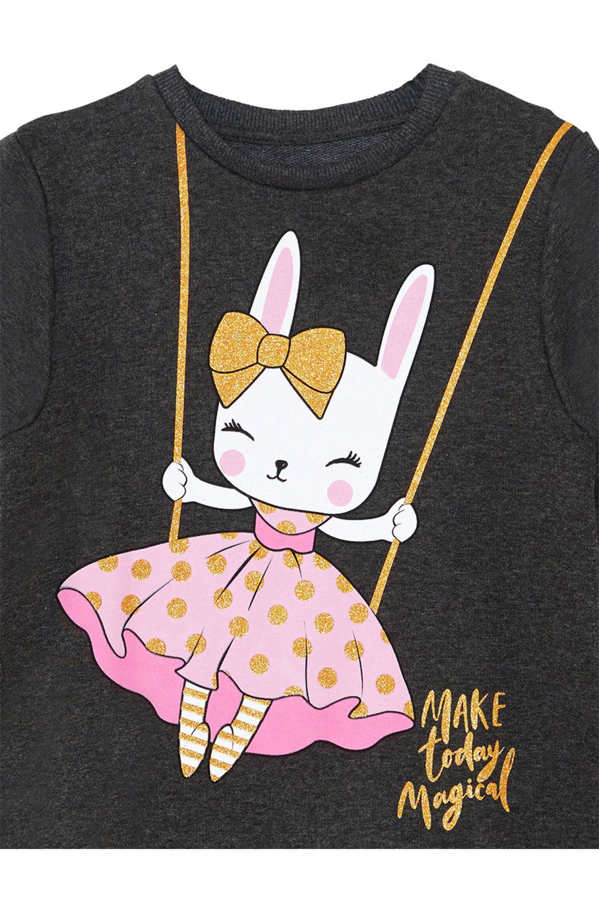 Denokids-Glitter Rabbit Dress for Girl 5