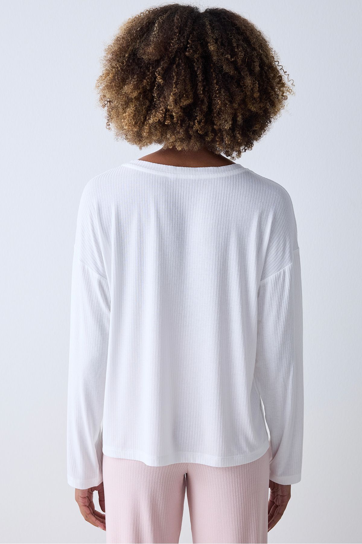 Penti-Dreamy Off-White T-Shirt Pajama Top 5