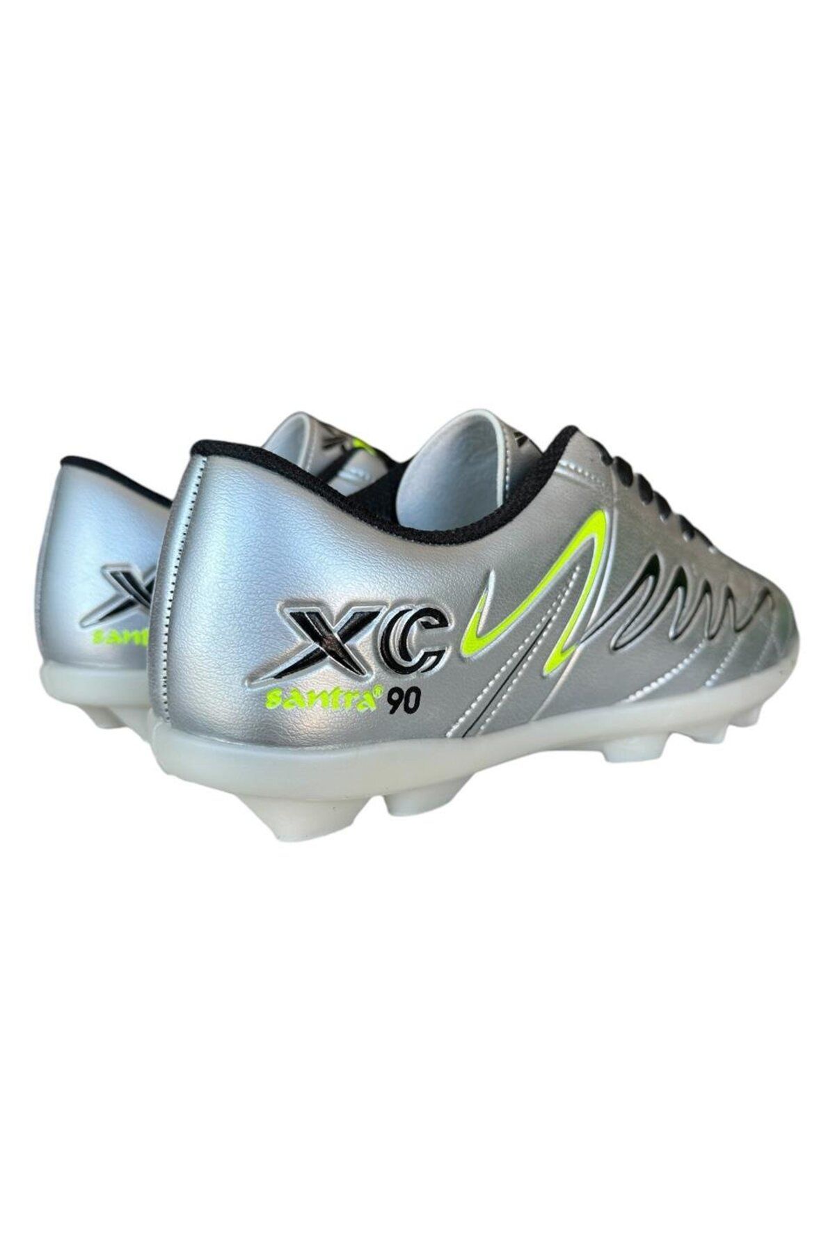 Liger-Men's Crampon Threaded Football Shoes Silver 4