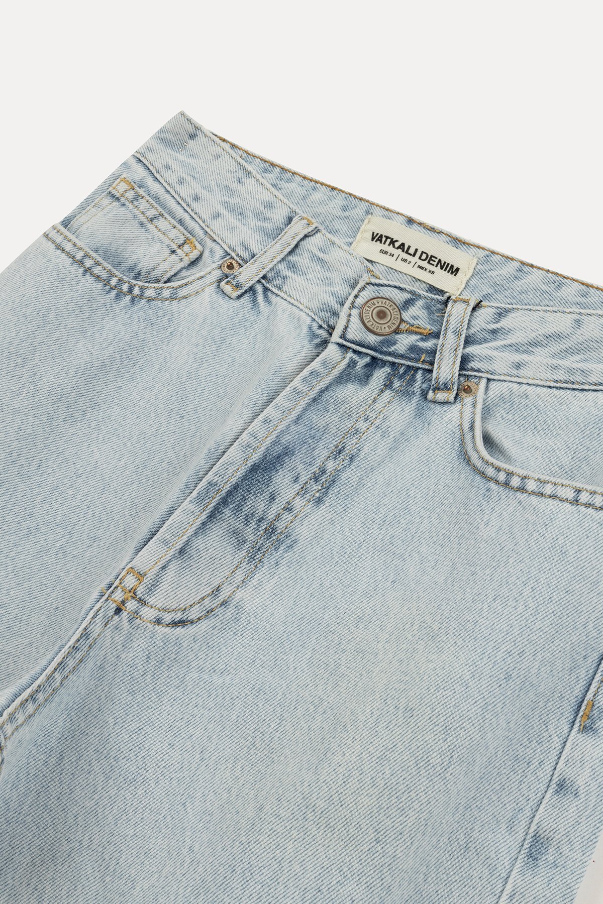 VATKALI Desert Straight Fit Jean Mavi görsel 7