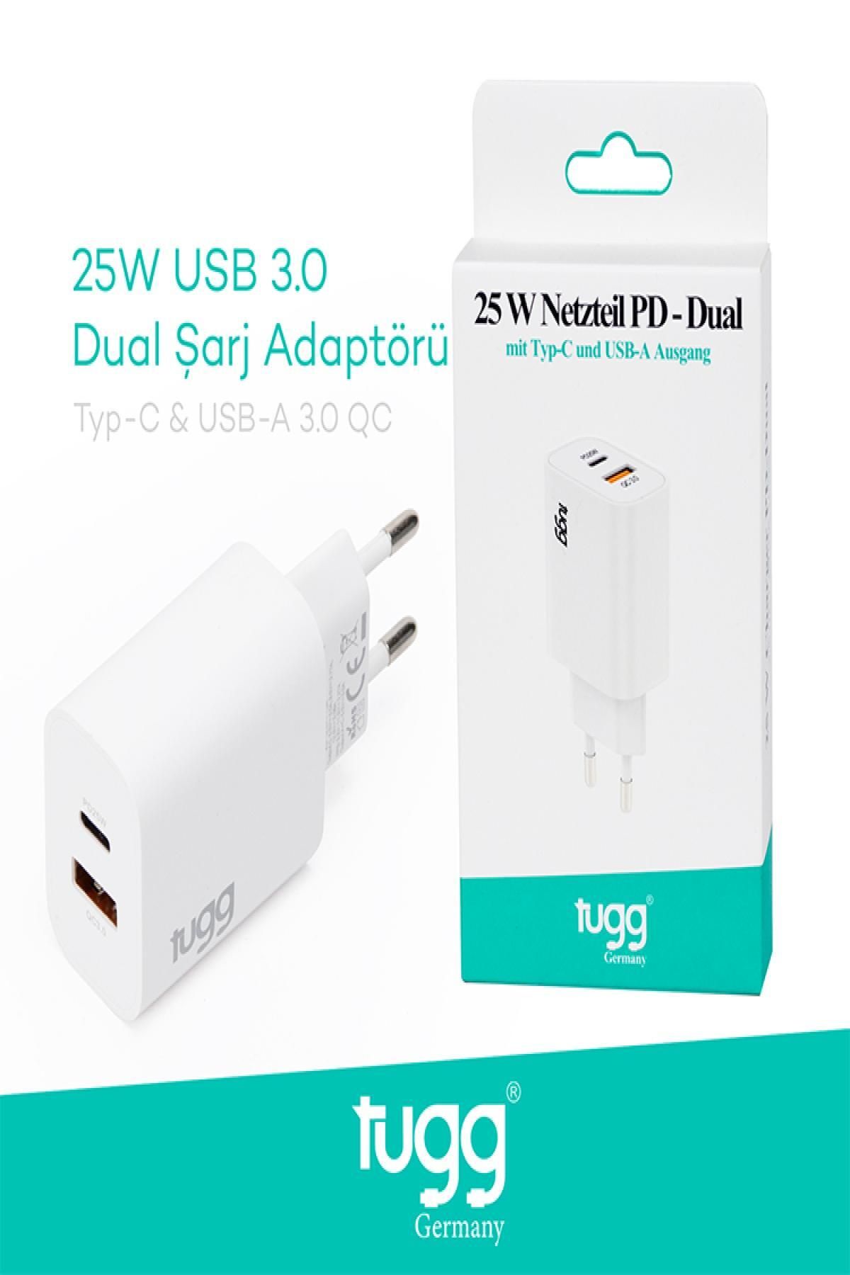 Nextpage Tugg Germany 104406 Şarj Başlık USB+Type C Girişli 25W