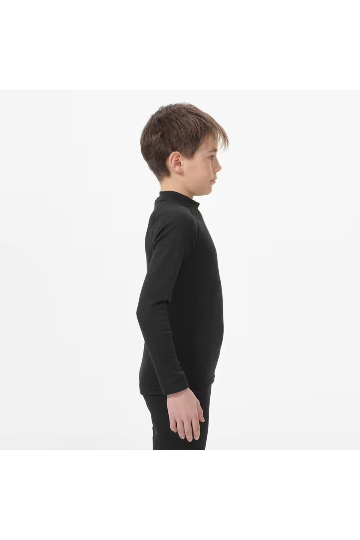 Decathlon-Children's Thermal Top Ski Thermal Underwear - Black - Bl 100 4