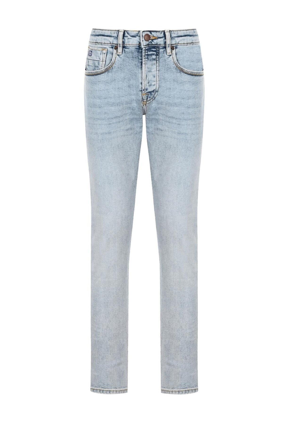 Denim Trip  MARCEL Premium Slim Straight Fit Açık İndigo Erkek Jean Pantolon - Görsel 3