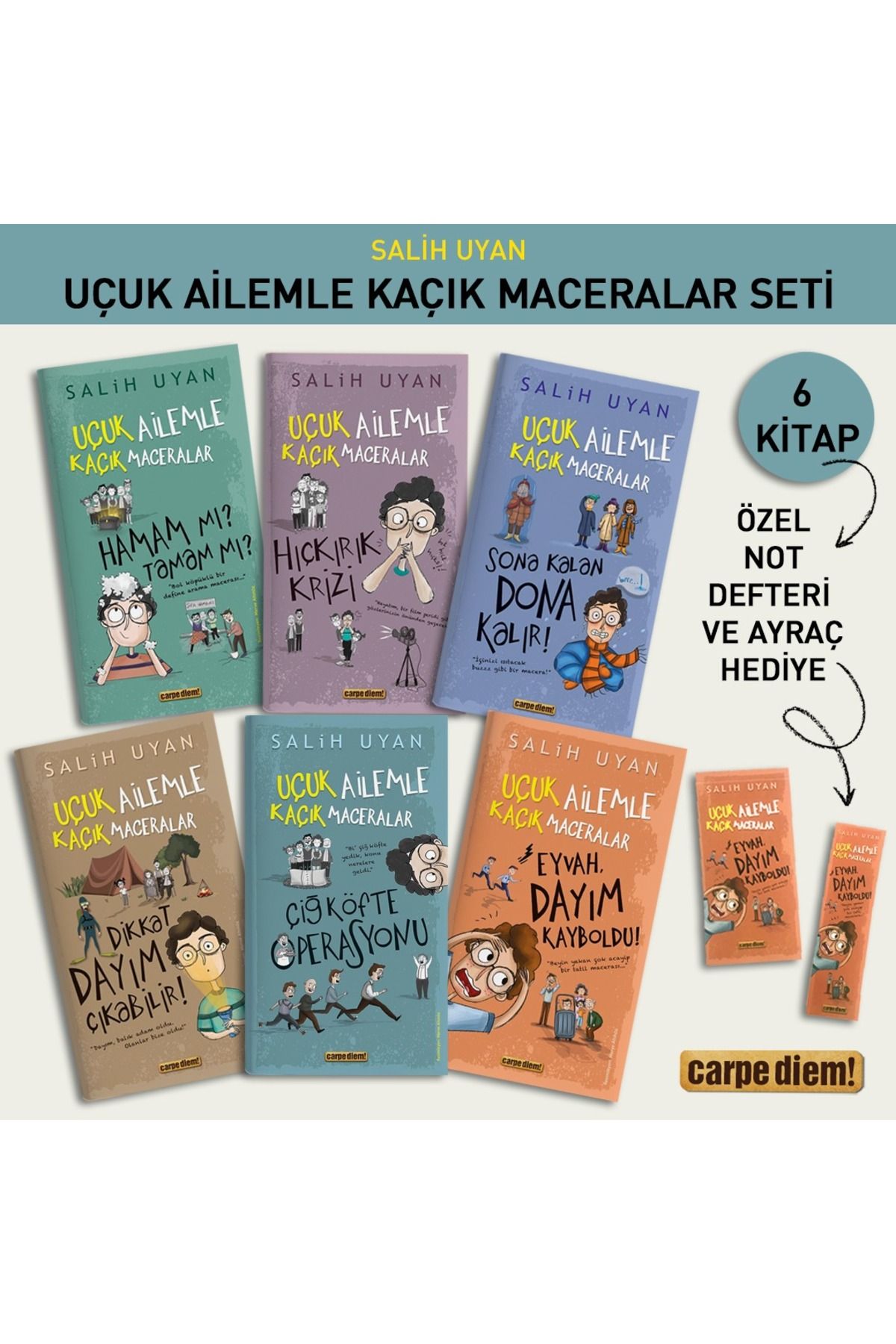 Carpe Diem Kitapları Salih Uyan-Uçuk Ailemle Kaçık Maceralar serisi-(hediyelidir) Eyvah Dayım Kayboldu