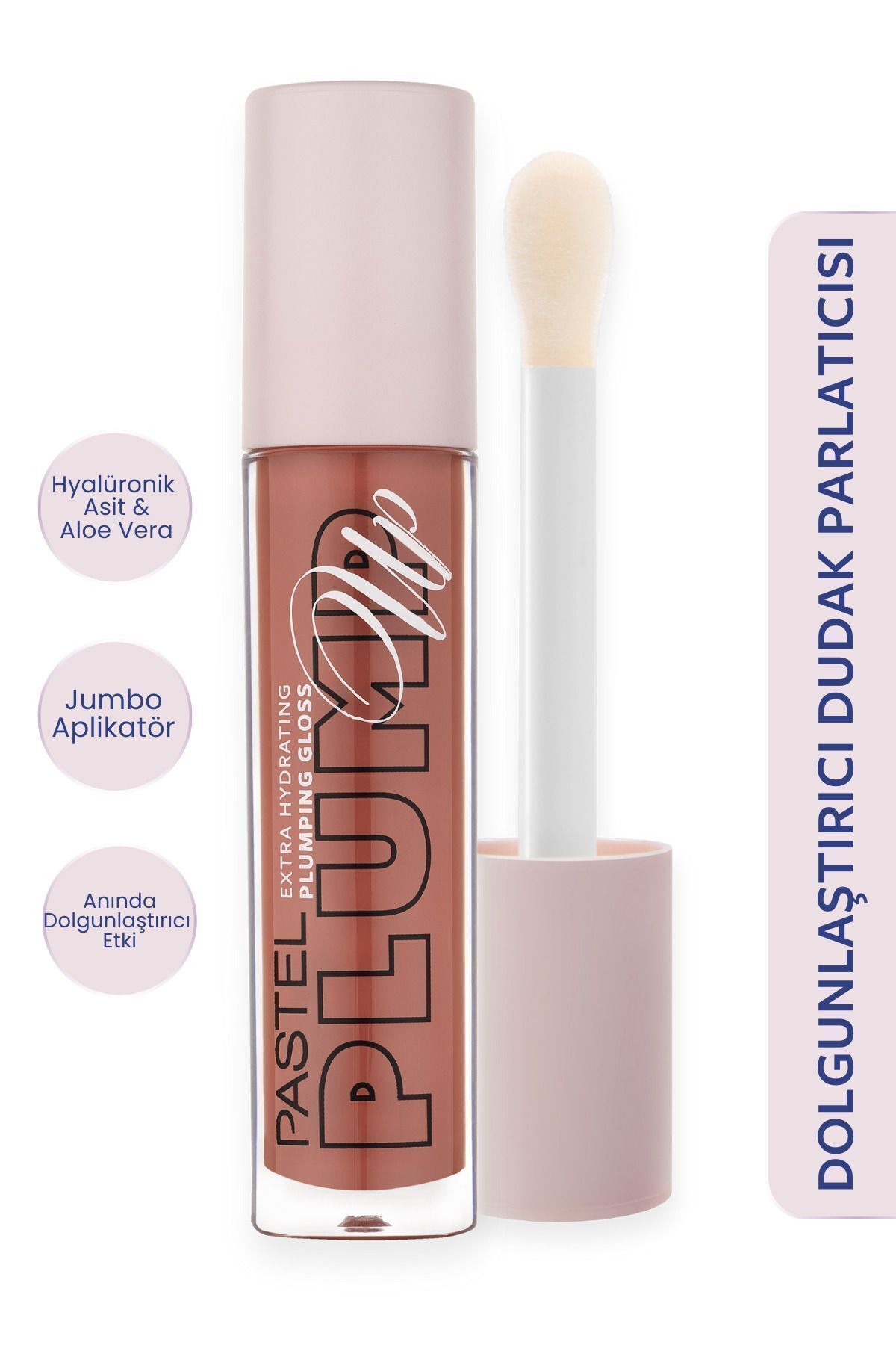 Pastel Plump Up Extra Hydrating Plumping Gloss - Dolgunlaştıran Dudak Parlatıcısı 205 Just Natural