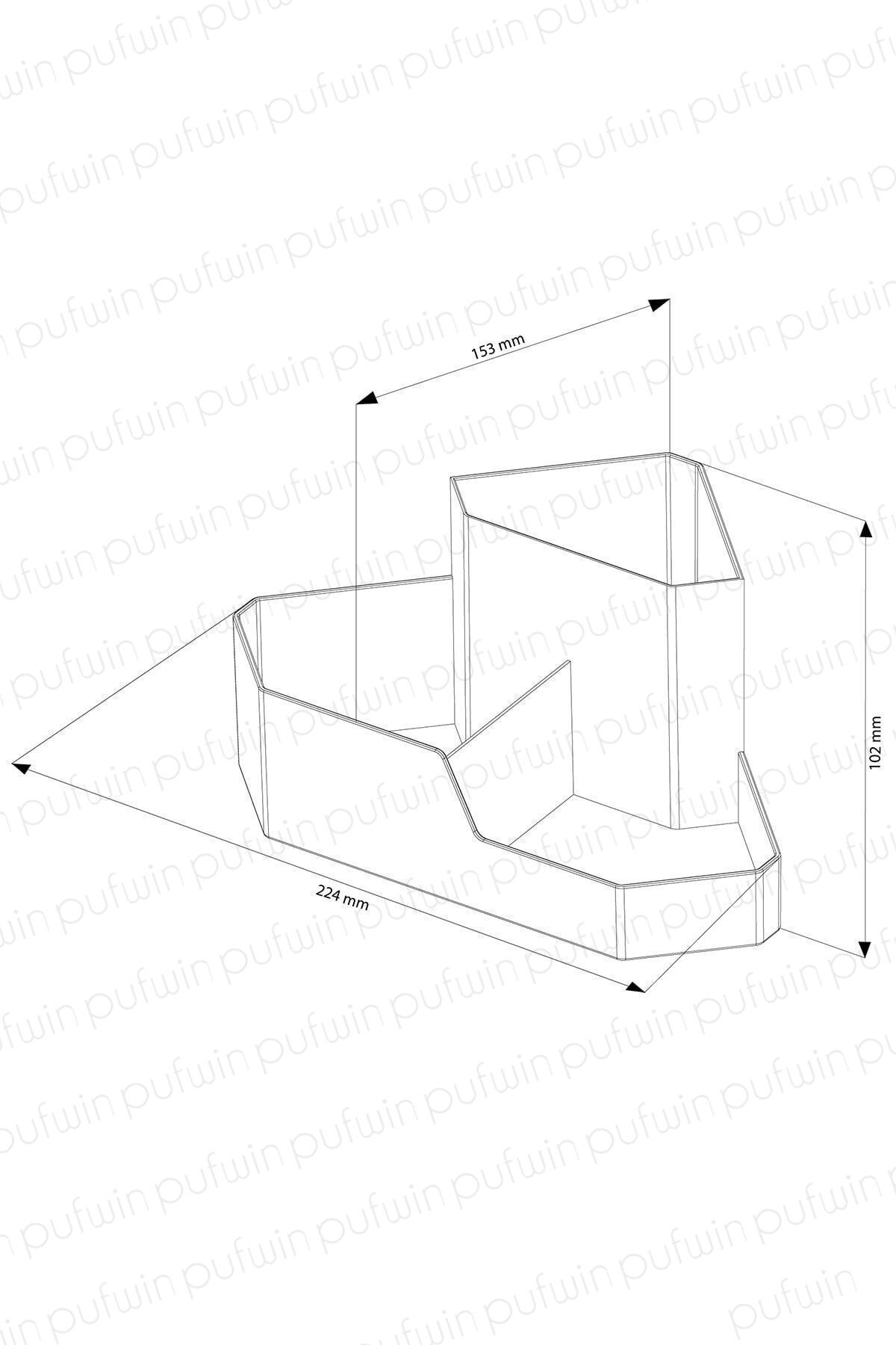 Pufwin Home-Set de 3 suporturi pentru pensule pentru organizator de machiaj 6