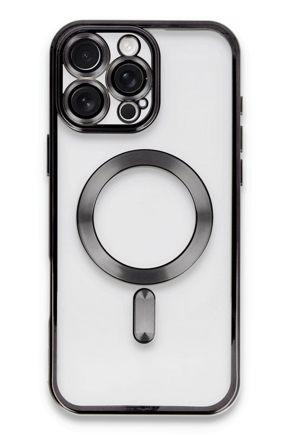 NewFace iPhone 16 Pro Kılıf Kross Magneticsafe Kapak - Siyah FLKRY