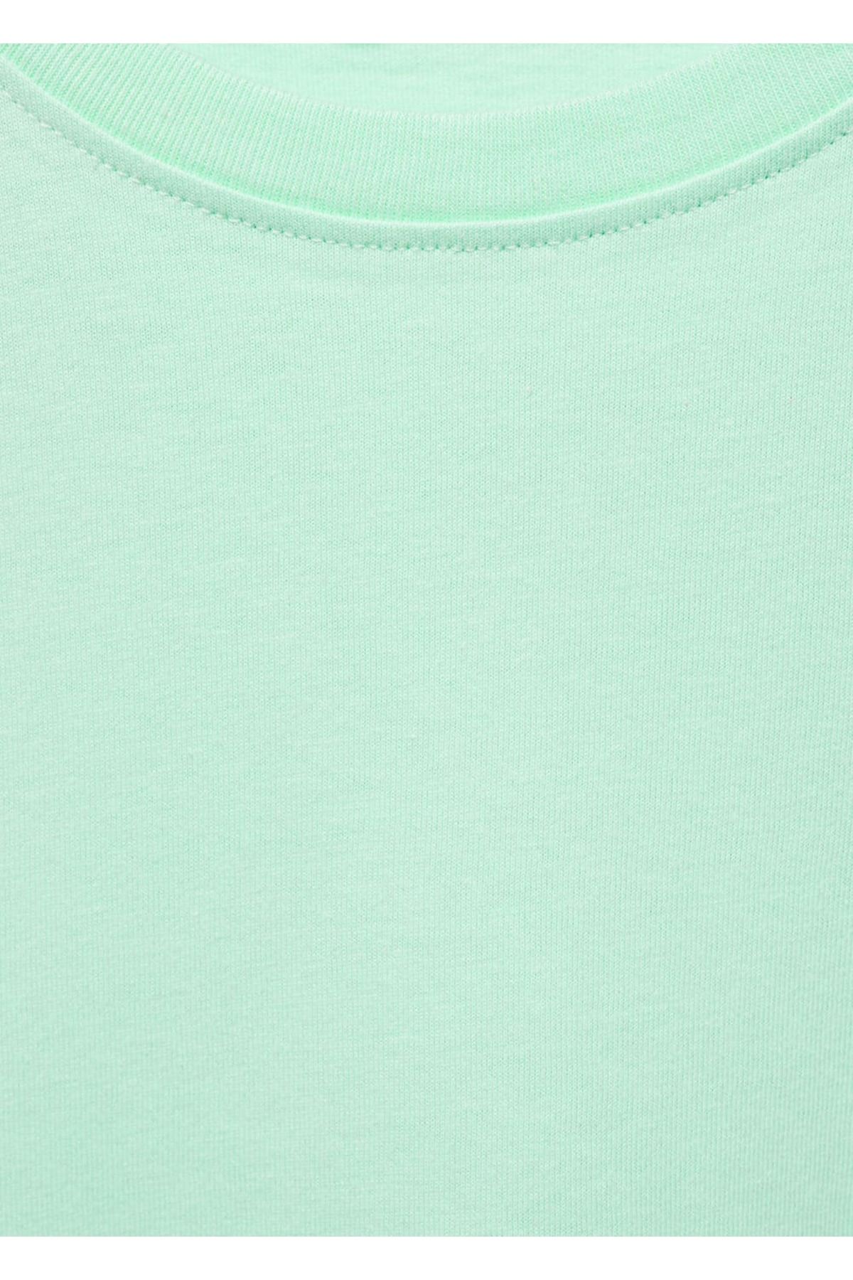 MANGO Kids-Green T-Shirt for Kids 3