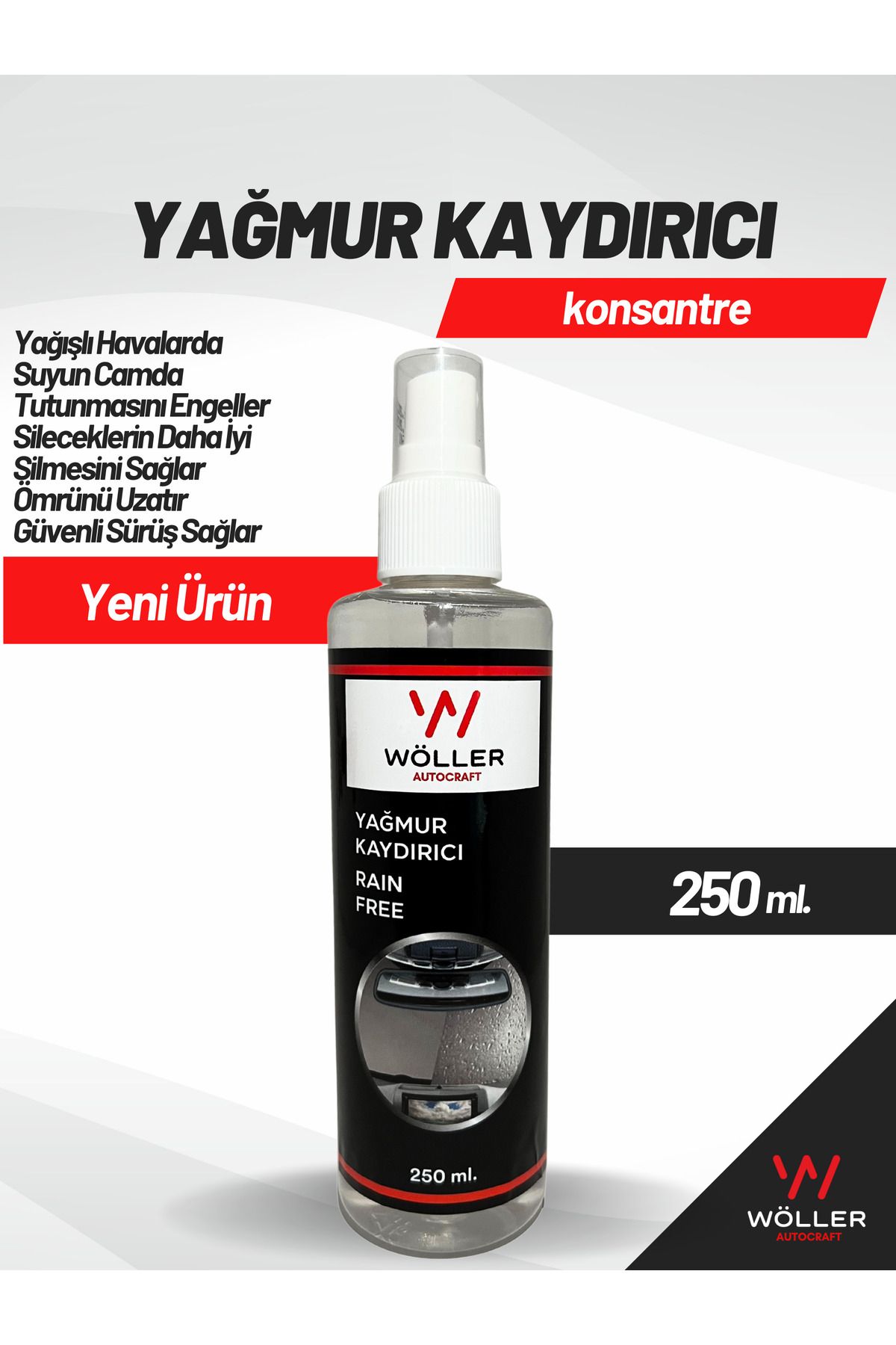 wöller Yağmur Kaydırıcı Sprey 250 Ml.