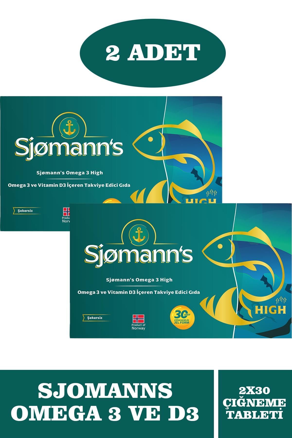 Sjomann's Omega-3 High 30 Çiğnenebilir Jel Tablet 2 Adet