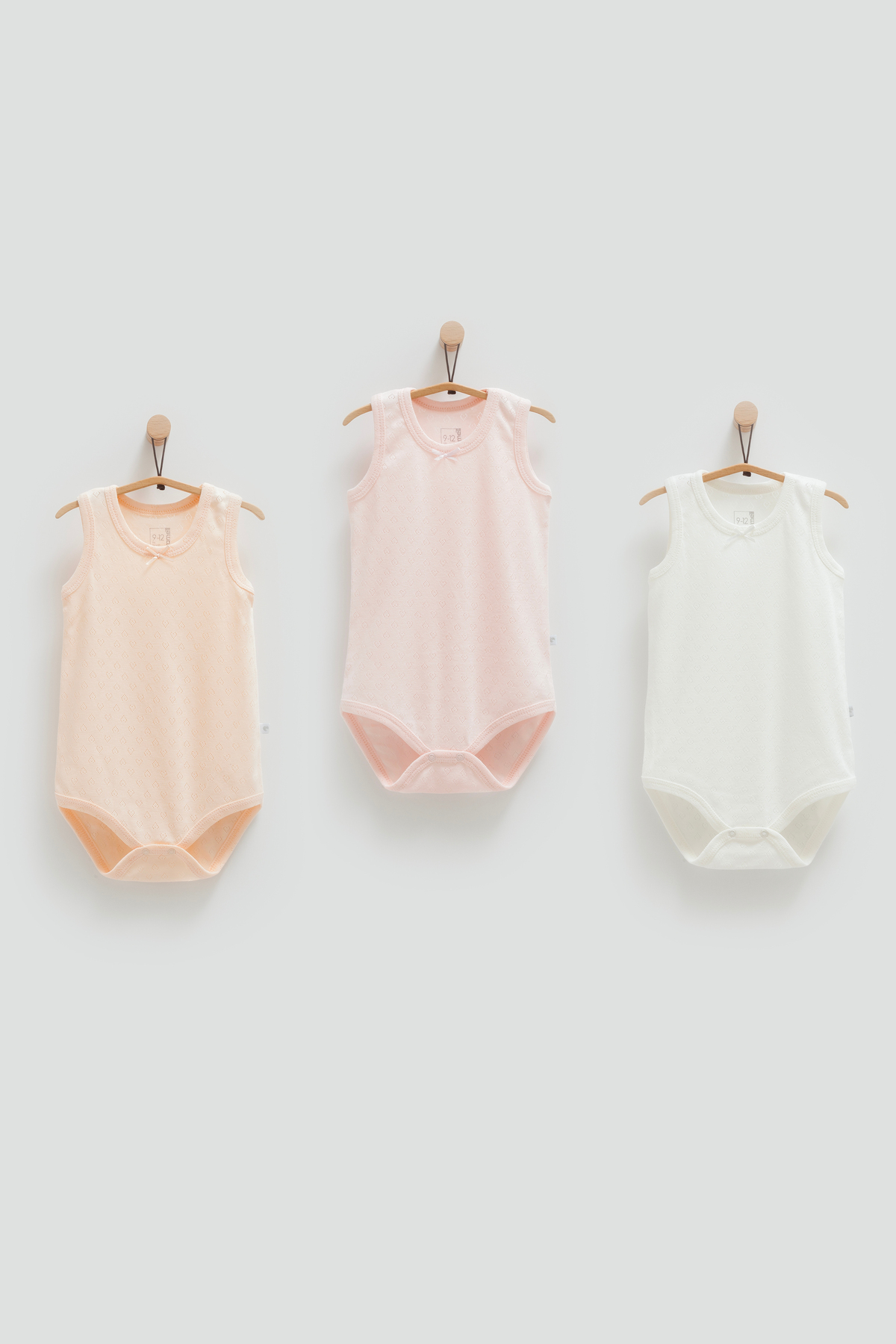 Caramell %100 Pamuk 3'lü Atlet Body Set Kız Bebek fotoğrafı 2 (önizleme)