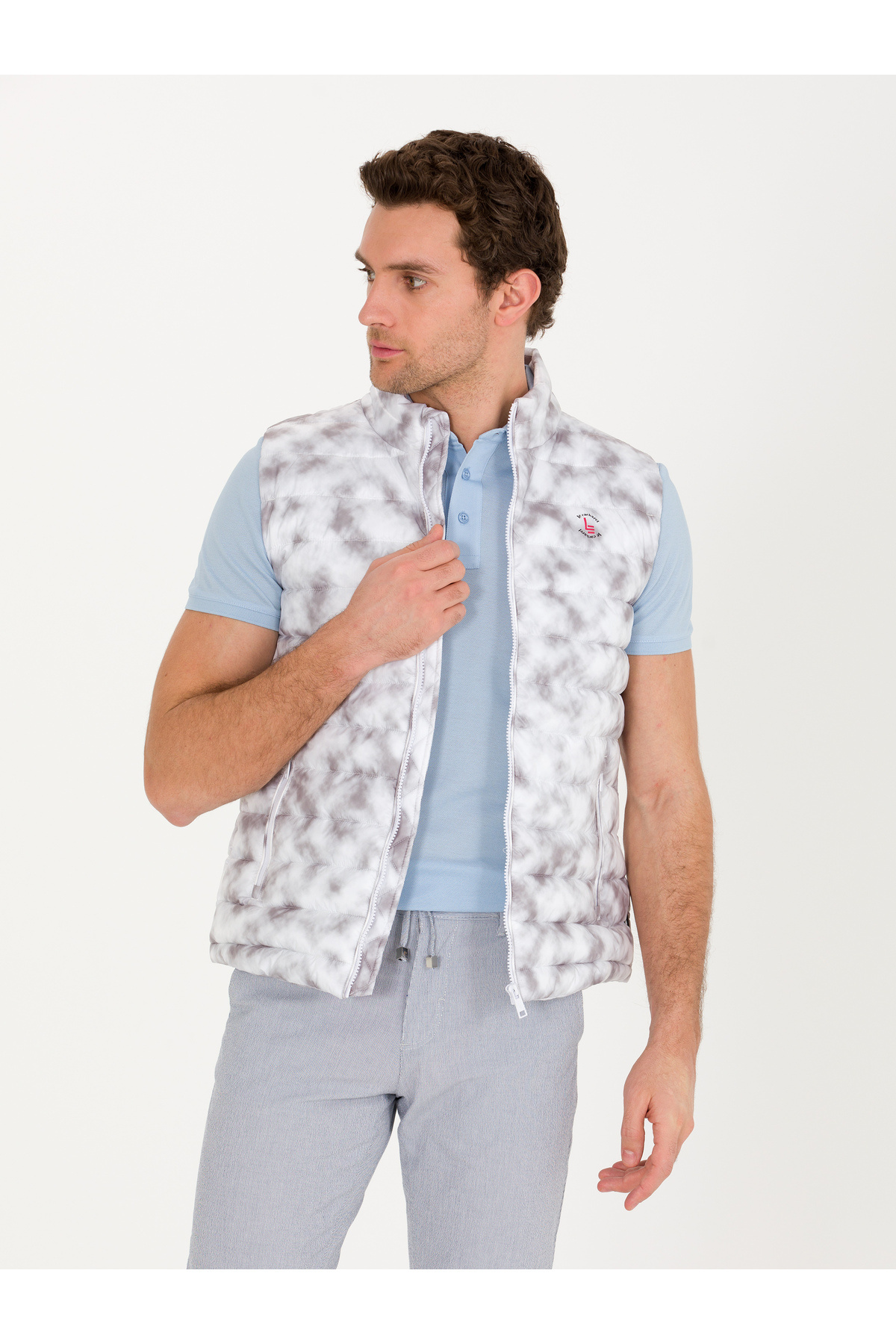 جلیقه سفید اسلیم فیت برند کاشارل کد:(50266091-VR013) Cacharel