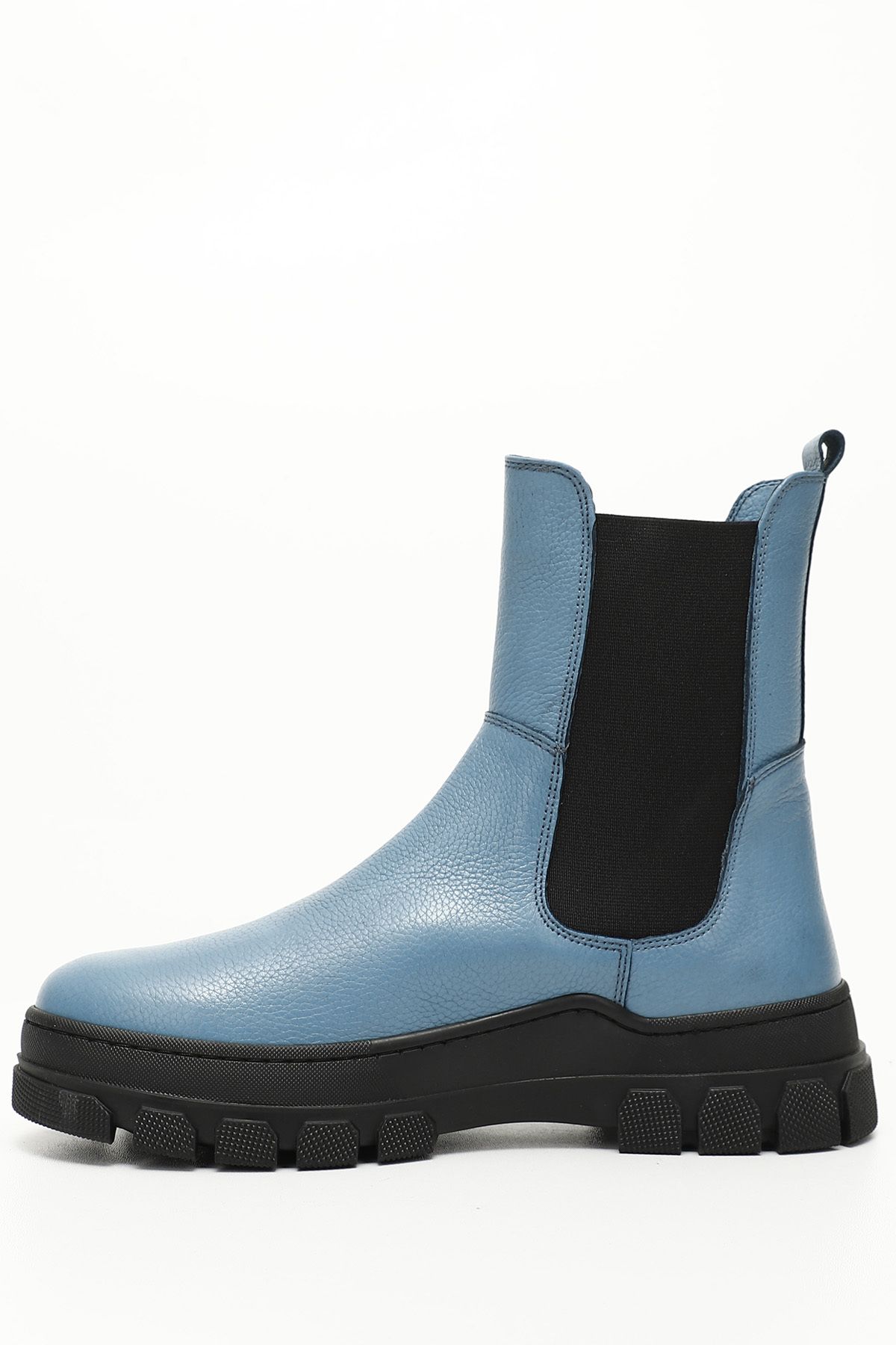 GÖNDERİ(R)-Stiefelette - Blau - Flacher Absatz 4