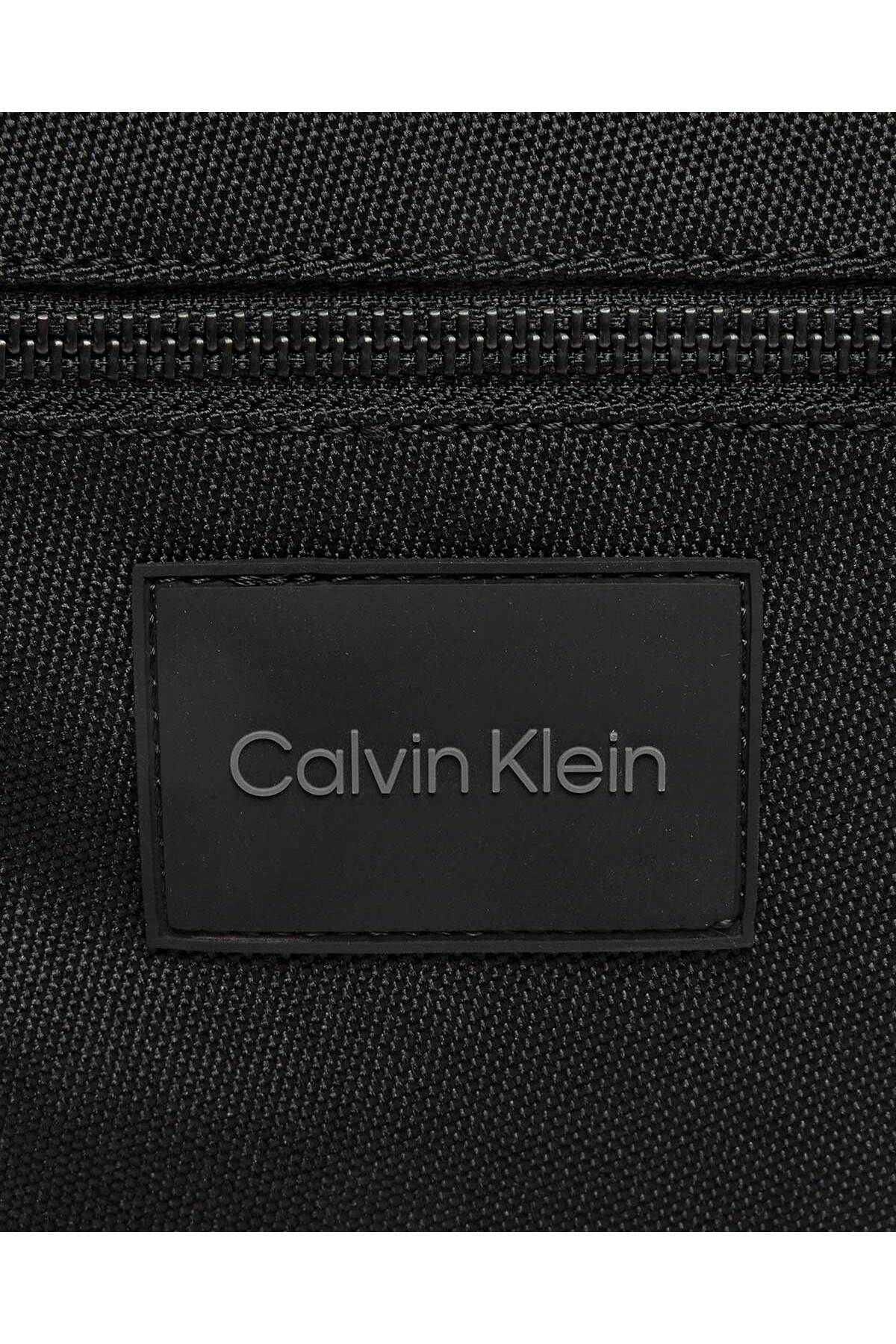 کیف شانه ای مشکی مردانه کیسه تسمه از راه دور Flatpack Pro Calvin Klein
