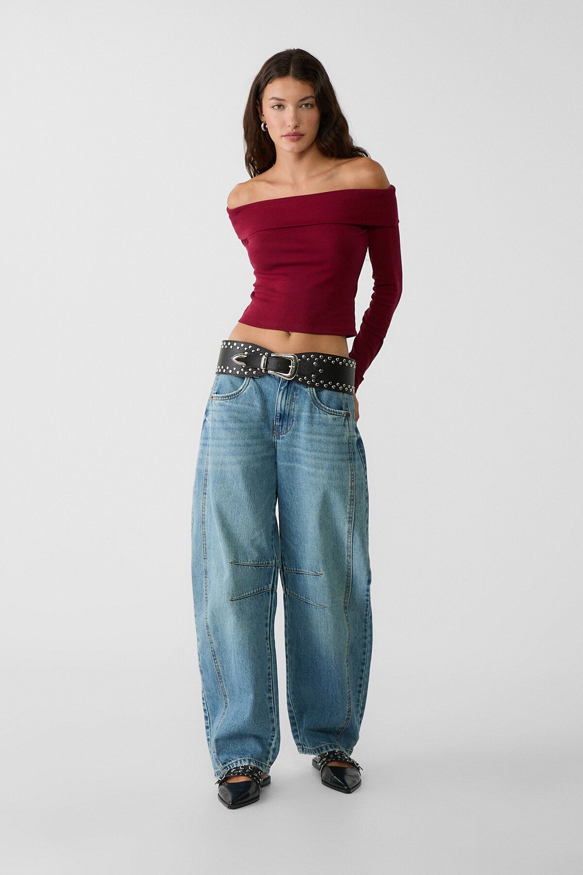 Stradivarius-Off-the-shoulder top 2