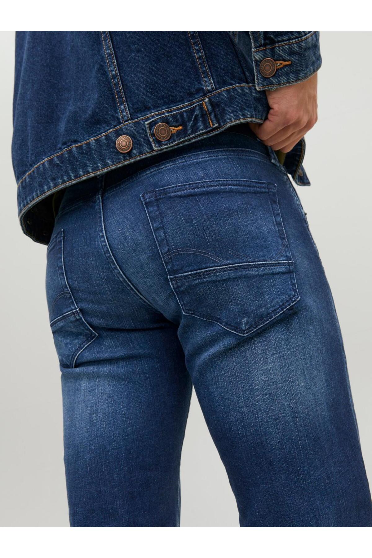 شلوار جین مردانه راسته فاق نرمال | جک اند جونز Jack & Jones 12214782 - تصویر 5