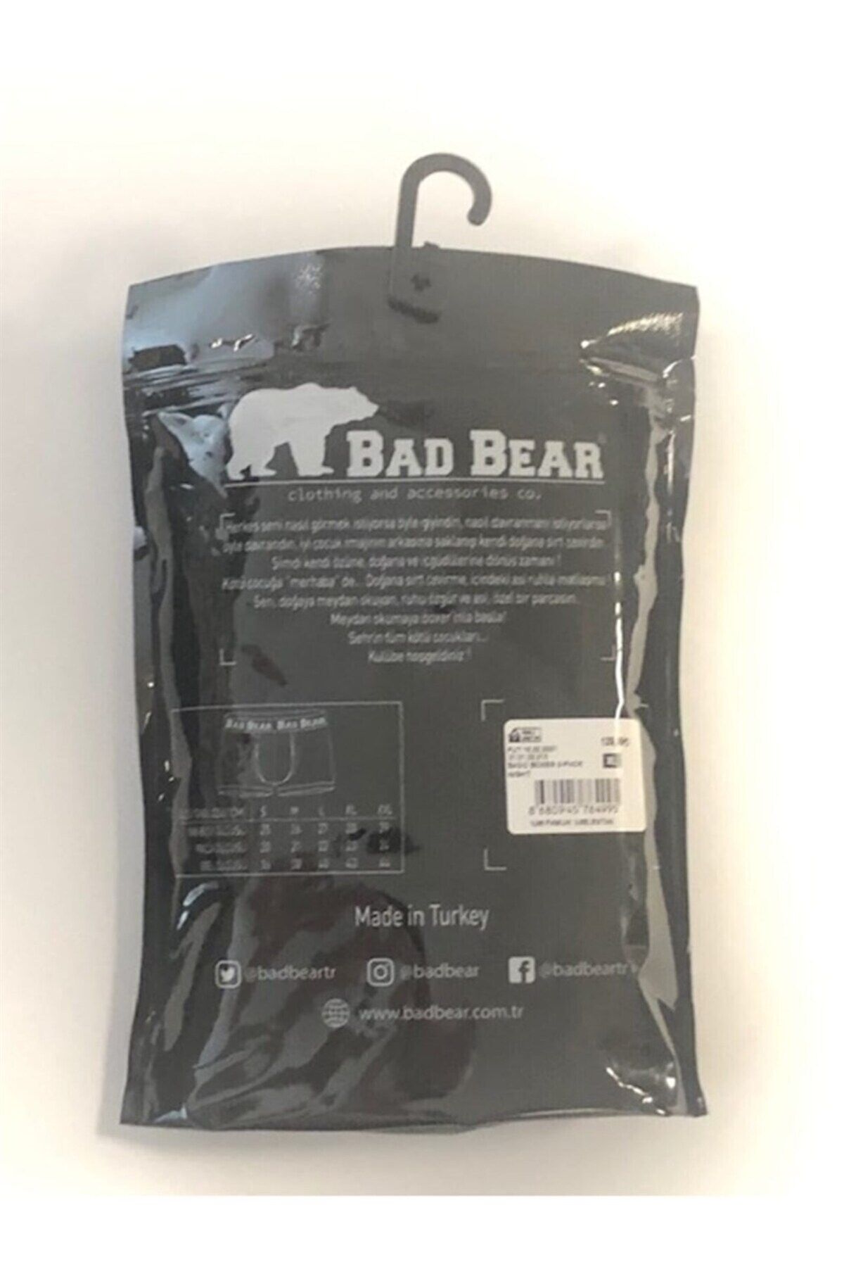 Bad Bear-Pachet de 3 boxeri pentru bărbați Redrum 2