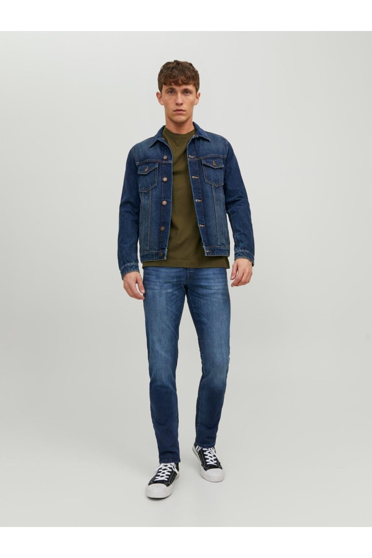 شلوار جین مردانه راسته فاق نرمال | جک اند جونز Jack & Jones 12214782 - تصویر 3