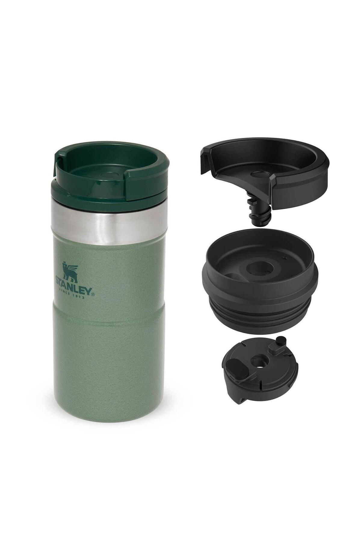 فلاسک سبز مردانه و زنانه کلاسیک NeverLeak Thermos Cup 0.25 Lt Green Stanley