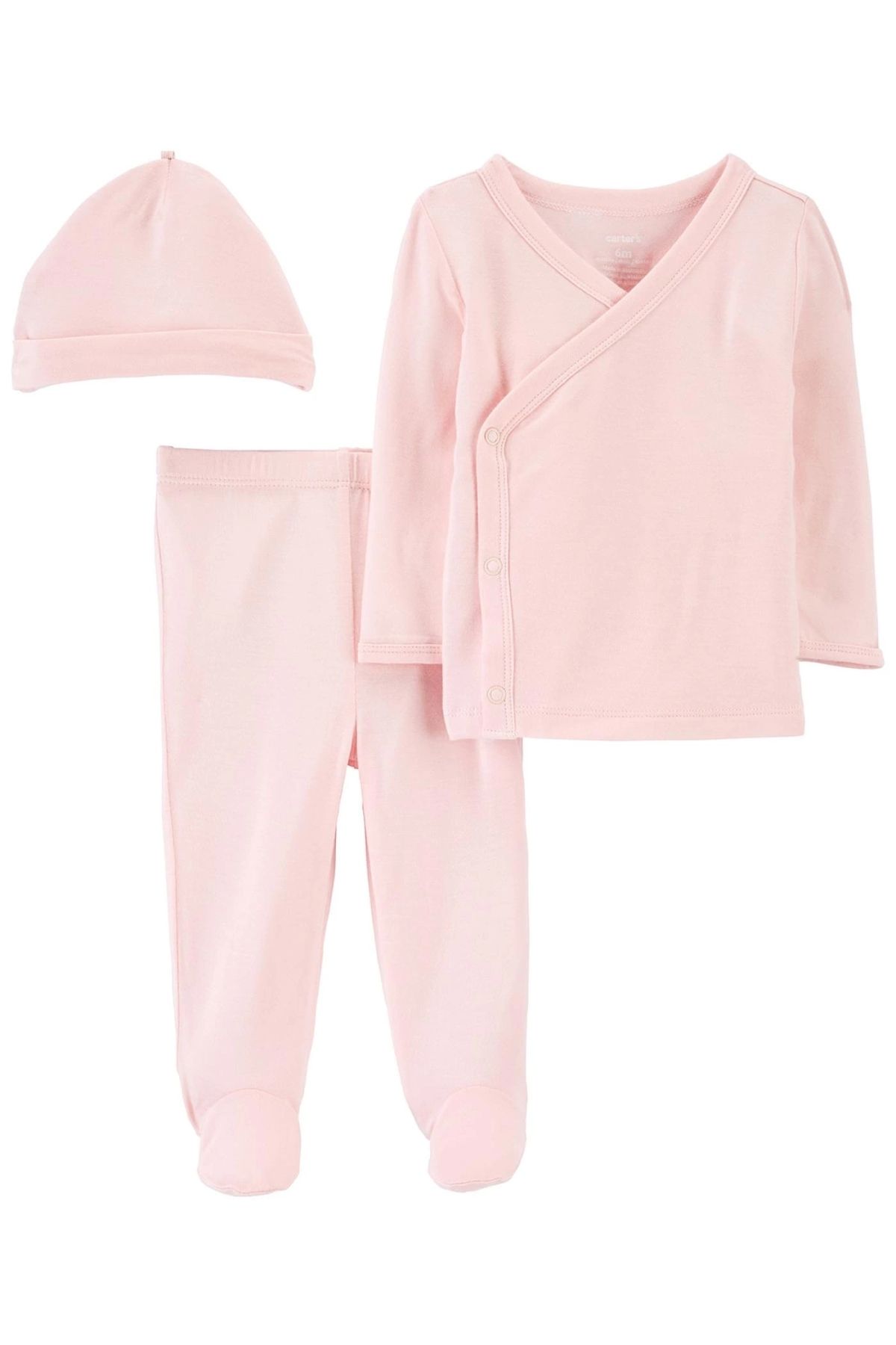 Carter's Layette Kız Bebek 3'lü Alt Üst Set 1o969210 Pembe