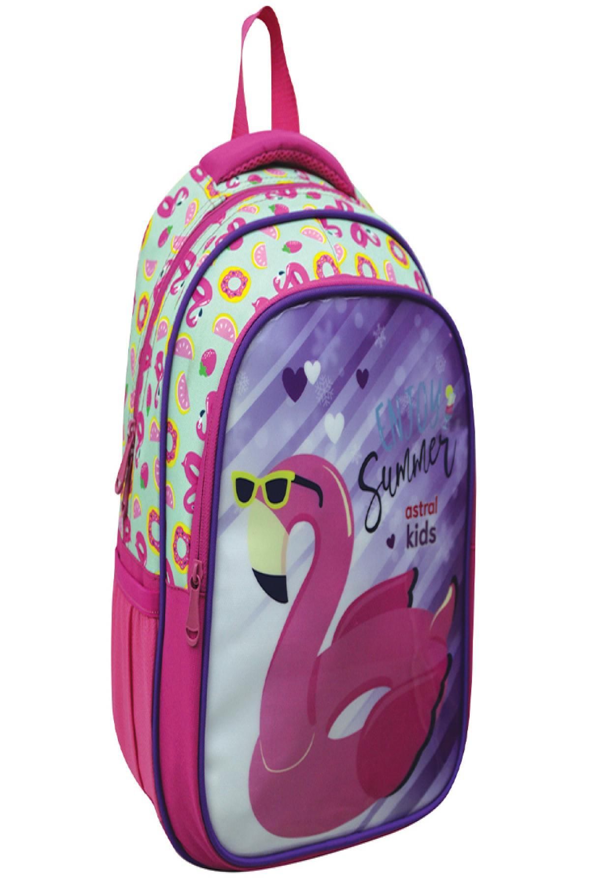 MMB Boutique-Star Astral Flamingo Pink Primary School Bag Set - 04369 1