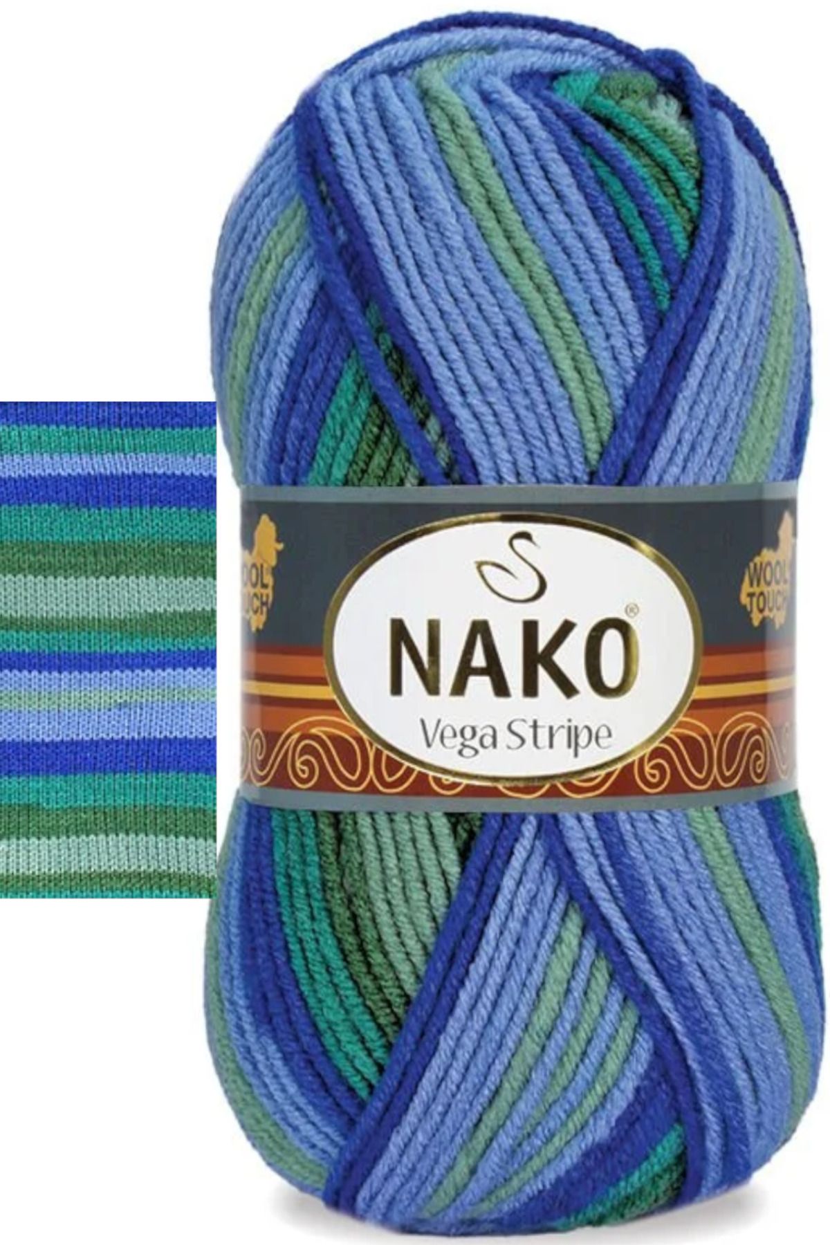 Vega Stripe Ebruli Örgü Ipi 83600 - 1