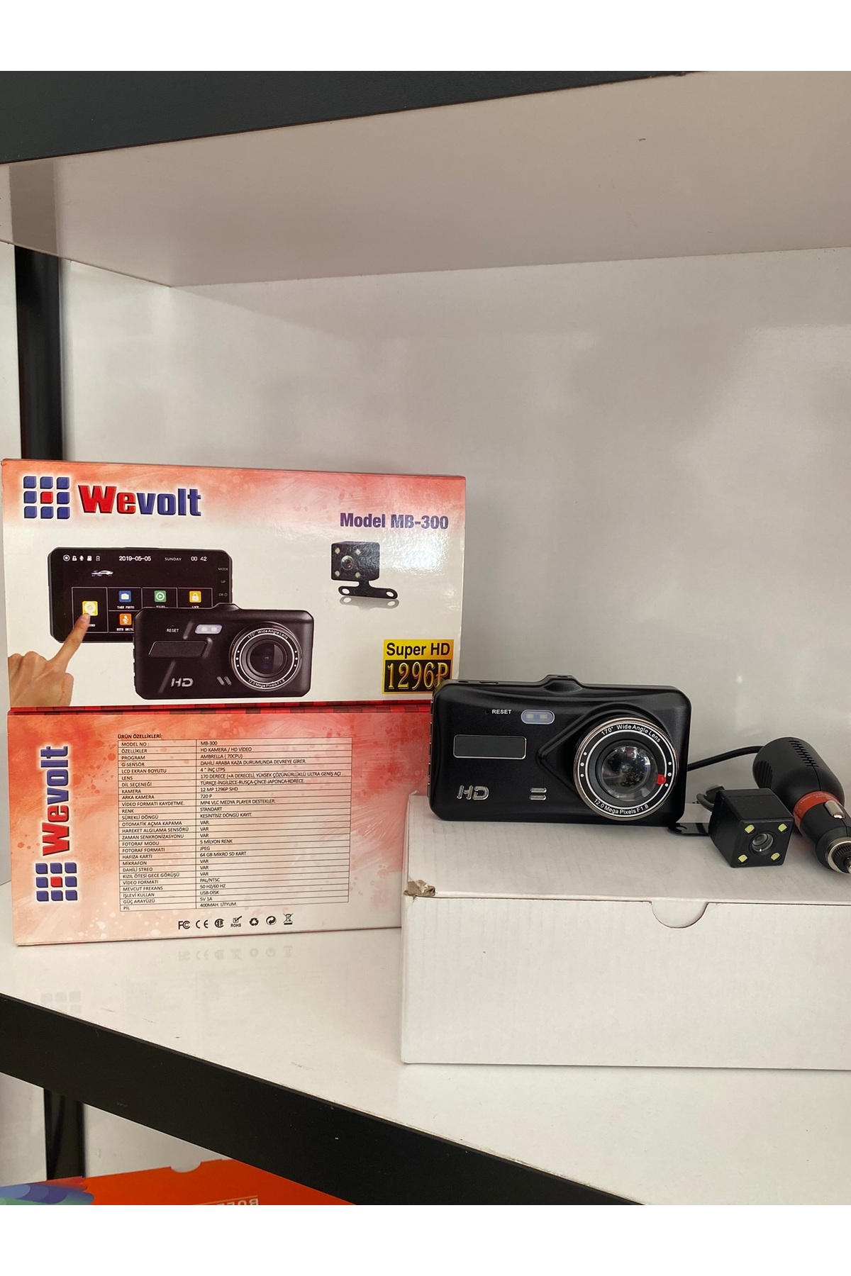 Wevolt Araç İçi Geri Görüşlü Kamera MB-300 - Fiyatı, Yorumları
