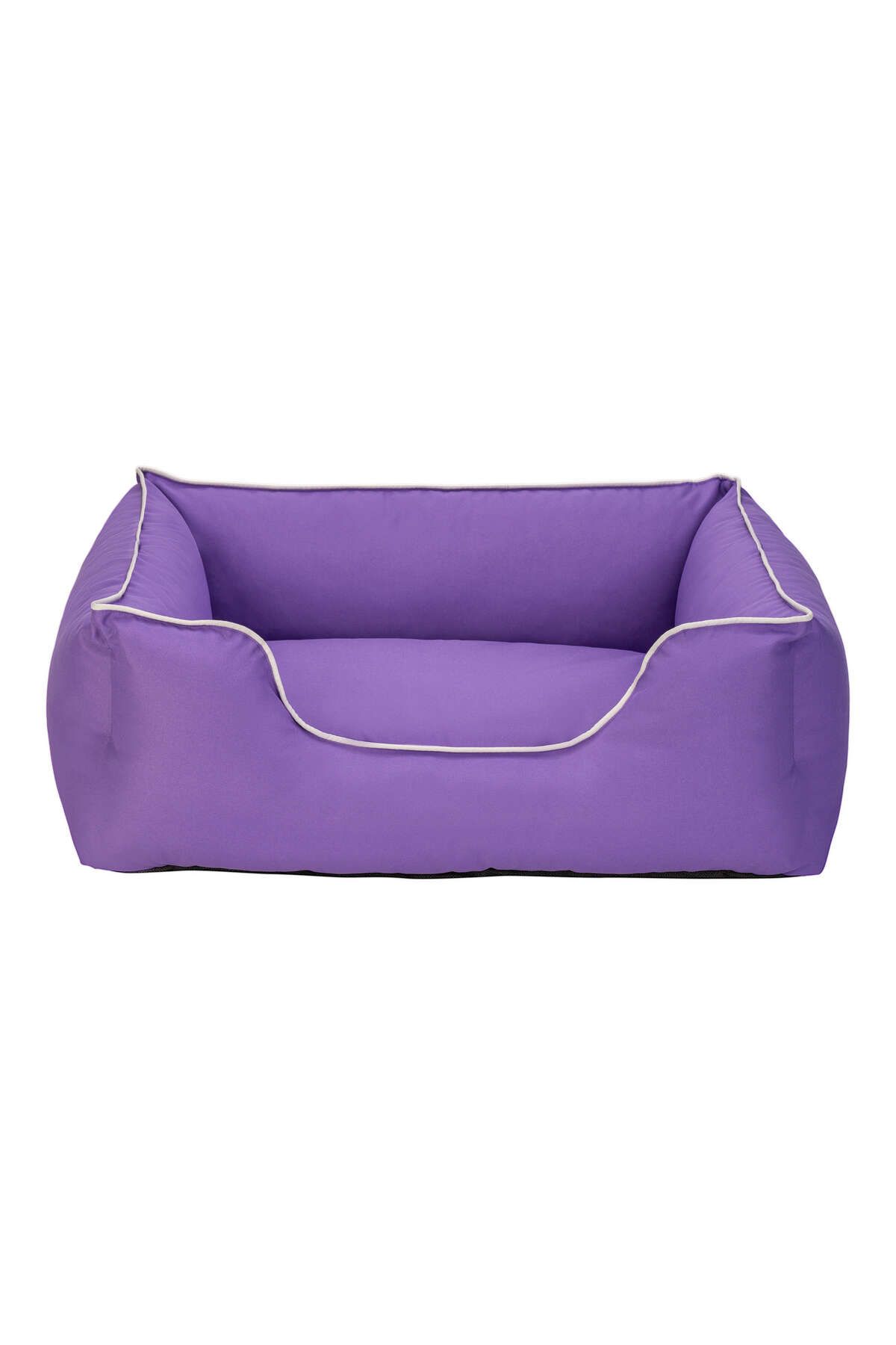 Pet Comfort Alpha Köpek Yatağı Mor w Beyaz Biye M 80x65cm DRSTR