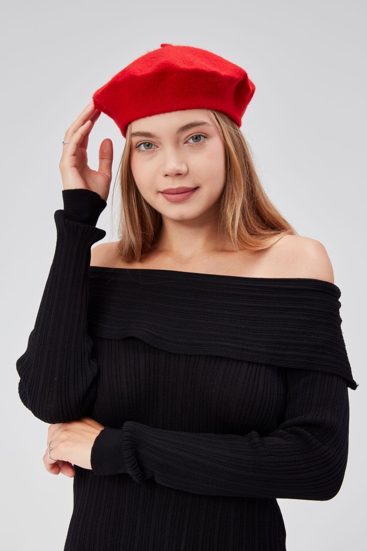 derikem-Cap Women's Artist Painter Cap Classic French Beret Fashion Artist Cap Beret Felt French Hat 3