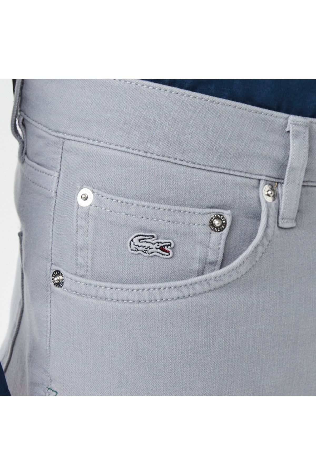 شلوار خاکستری مردانه جین باریک اورجینال Lacoste