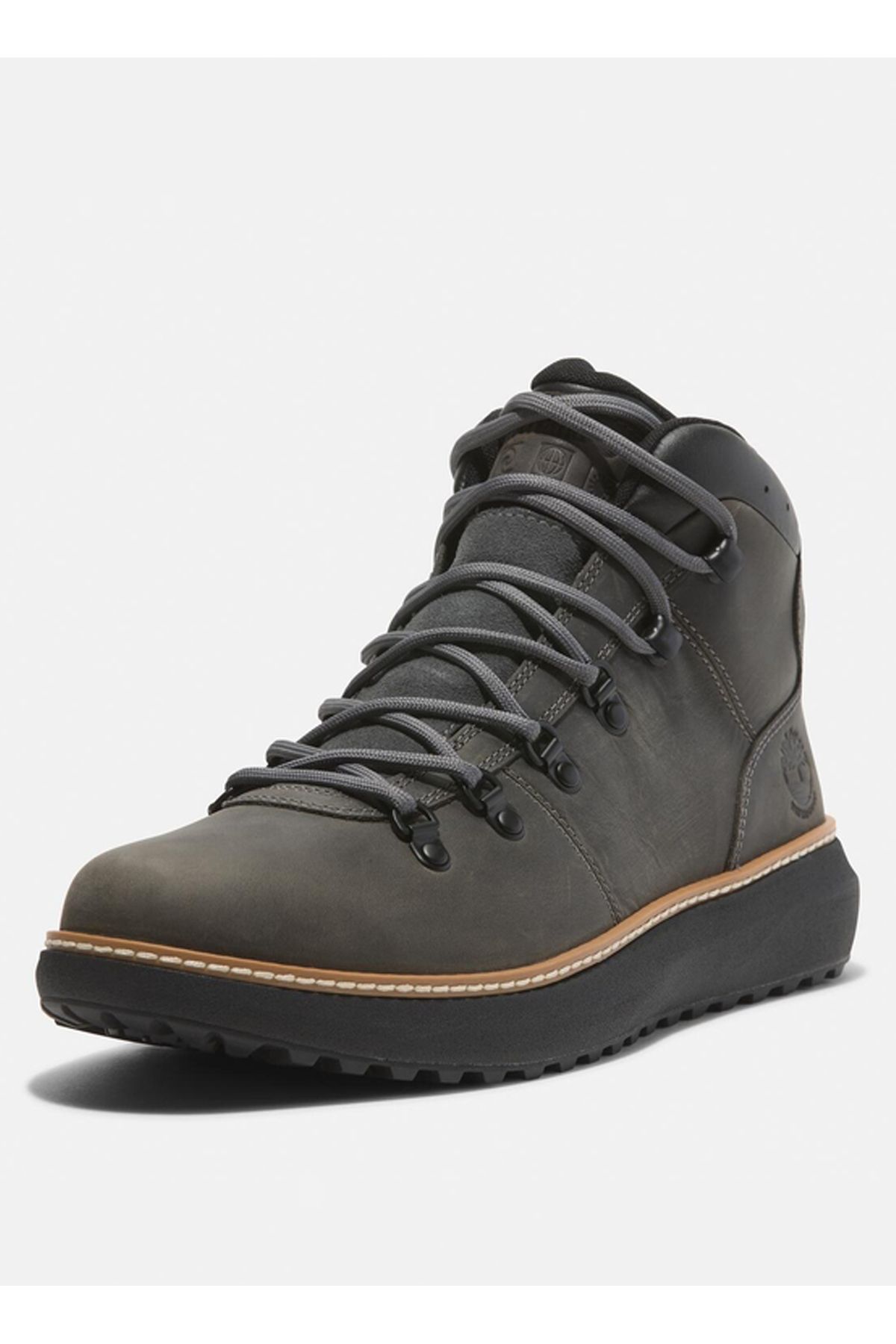 Timberland-Leather Gray Men's Boots Hudson Road Mid Lace up Waterproof 5