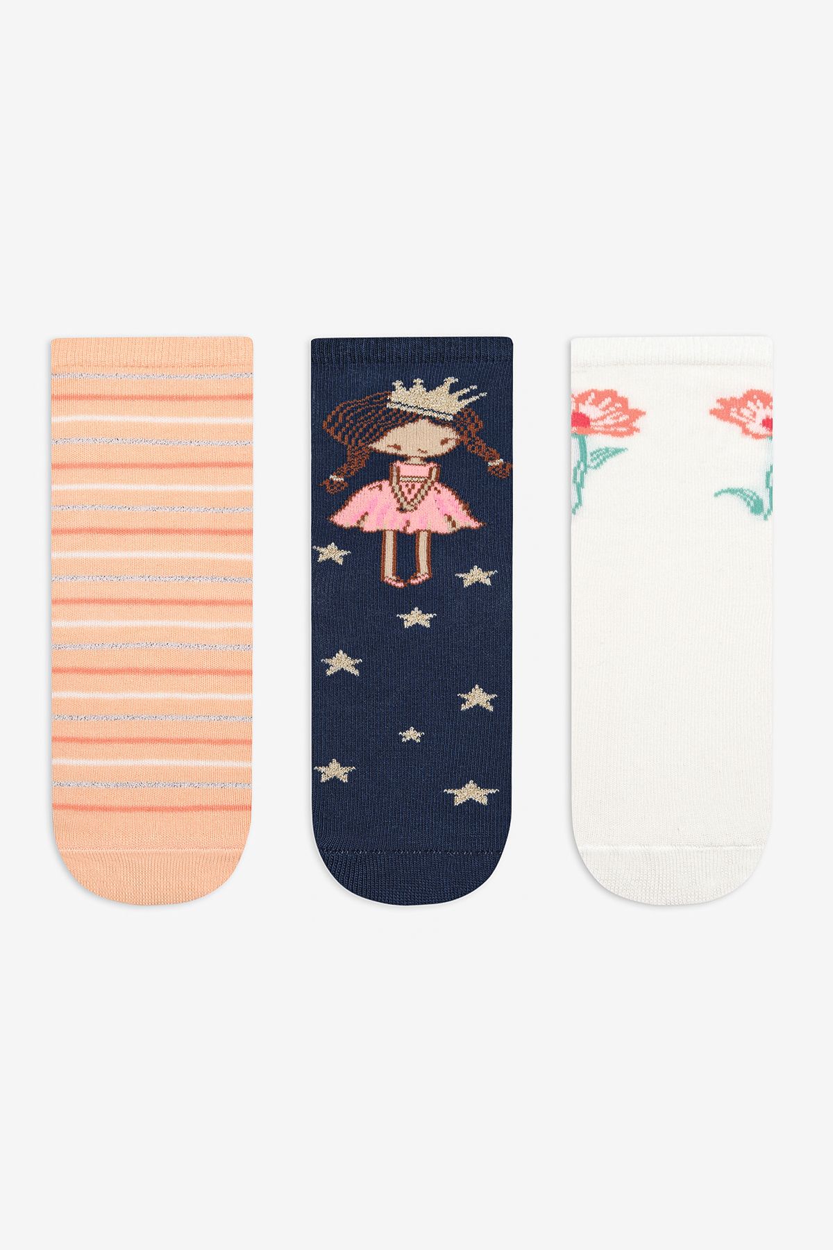 Penti-Girl's Fairy 3-Piece Multicolored Socks 1