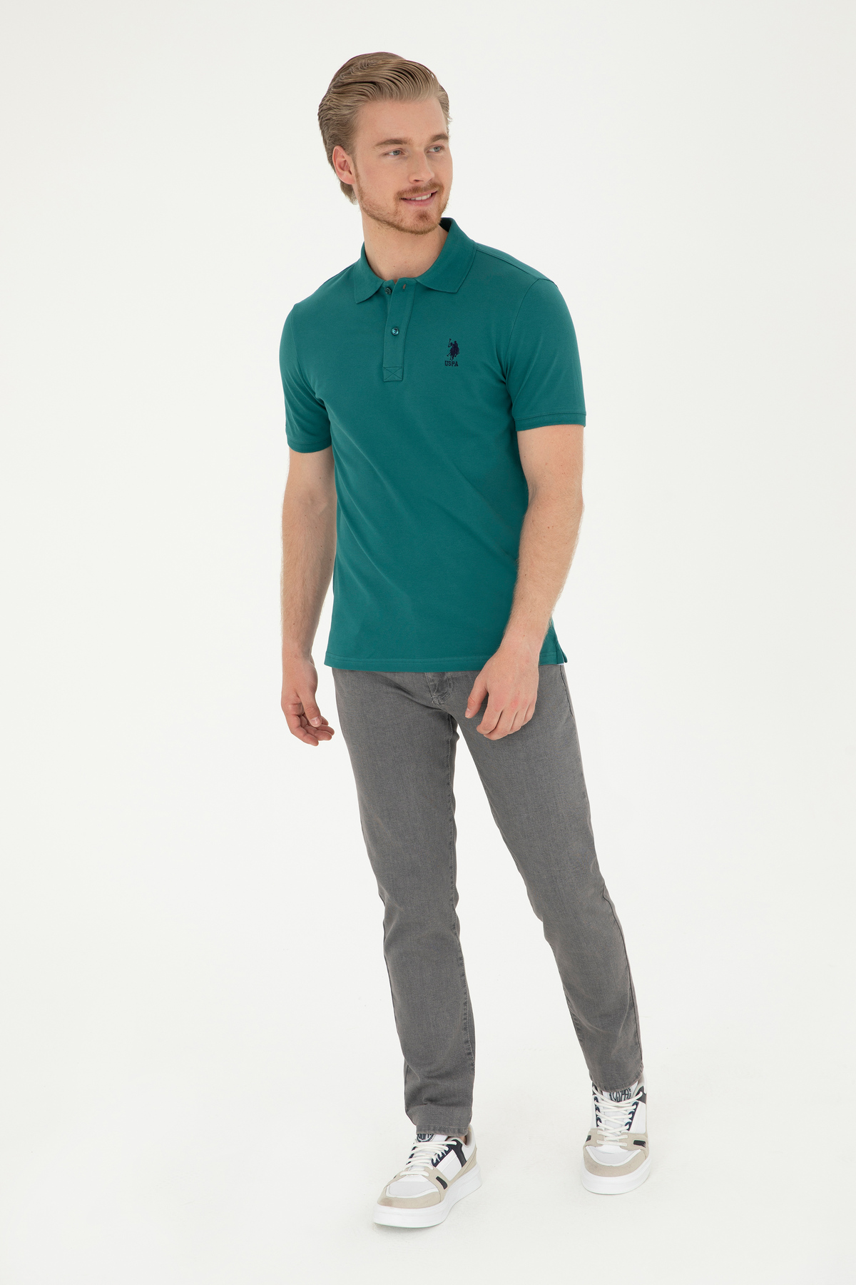 شلوار جینمردانهU.S. Polo Assn.خاکستری