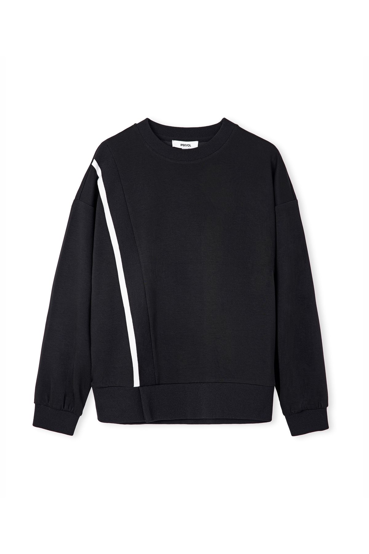 İpekyol-Contrast Colored Stripe Detailed Sweatshirt 3