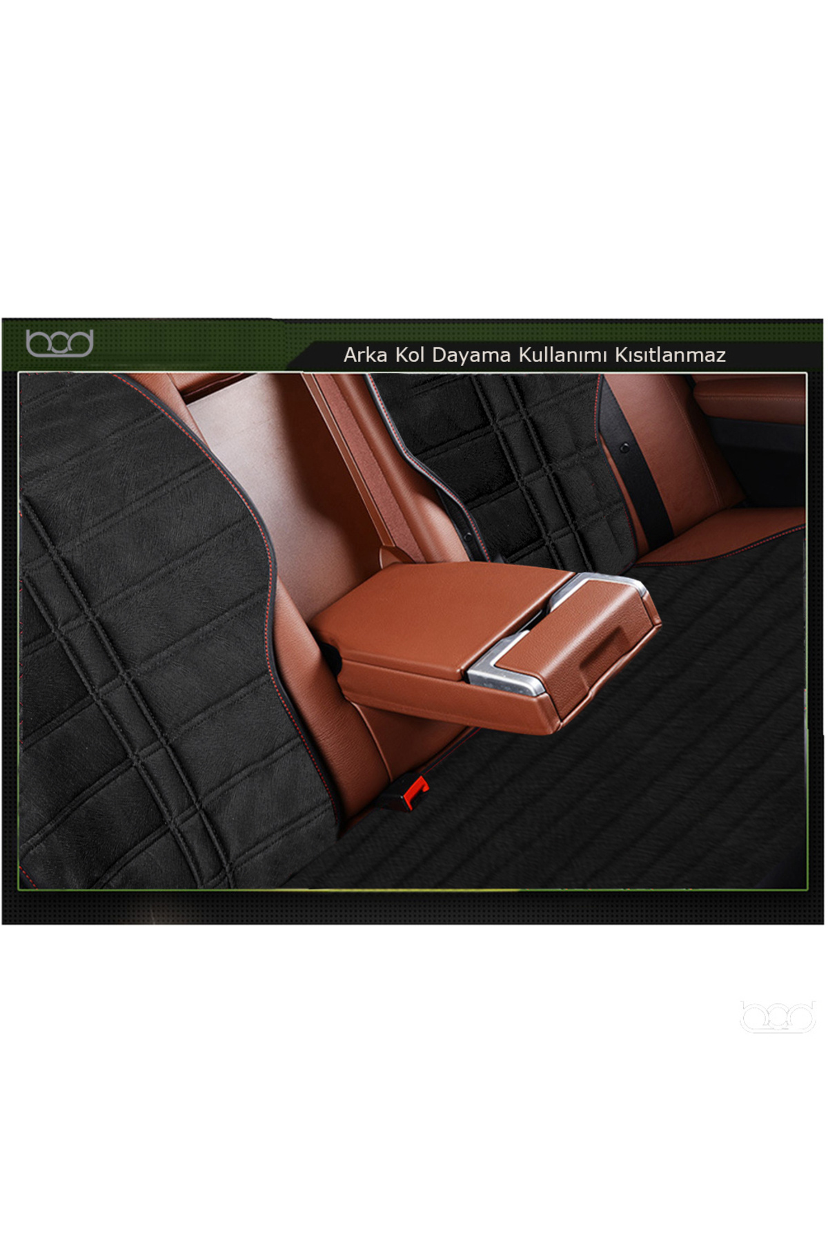 Bod Tay Tüyü Cepli Oto Koltuk Minder Seti Koltuk Koruma Kılıfı Spor Serisi (ÖN-ARKA TAM SET) Siyah fotoğrafı 5 (önizleme)