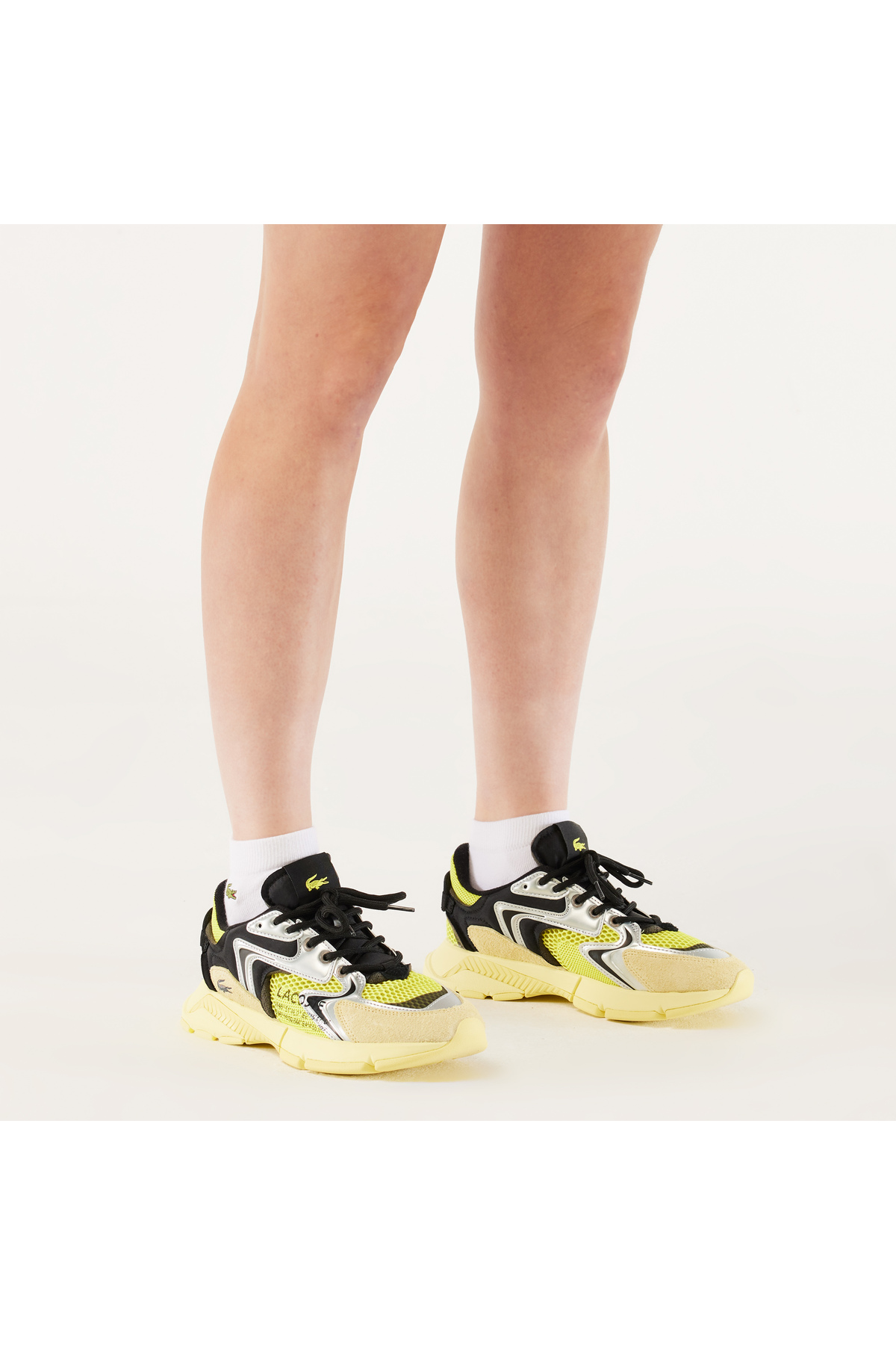 Lacoste L003 Neo Kadın Sarı Sneaker görsel 4
