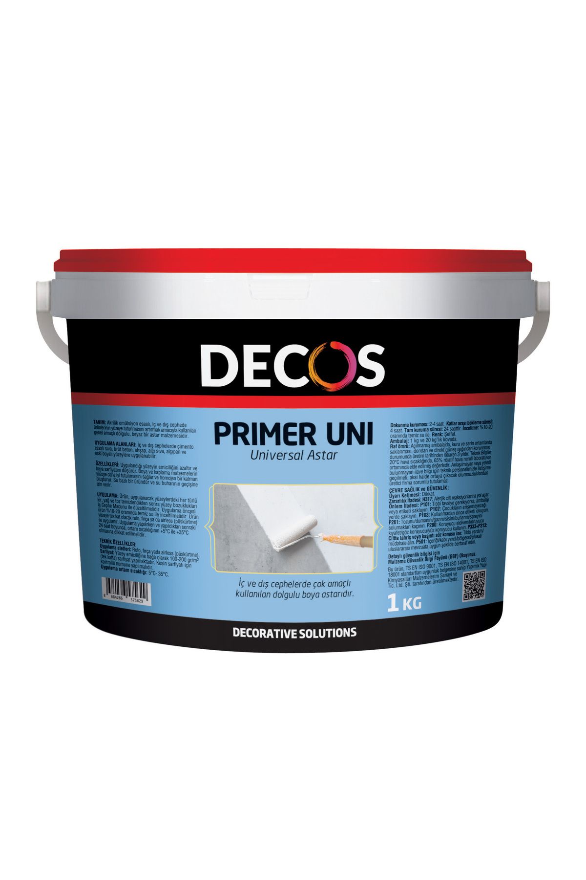 DECOS PRIMER UNI - Genel Kullanım Amaçlı Boya Astarı 1 kg