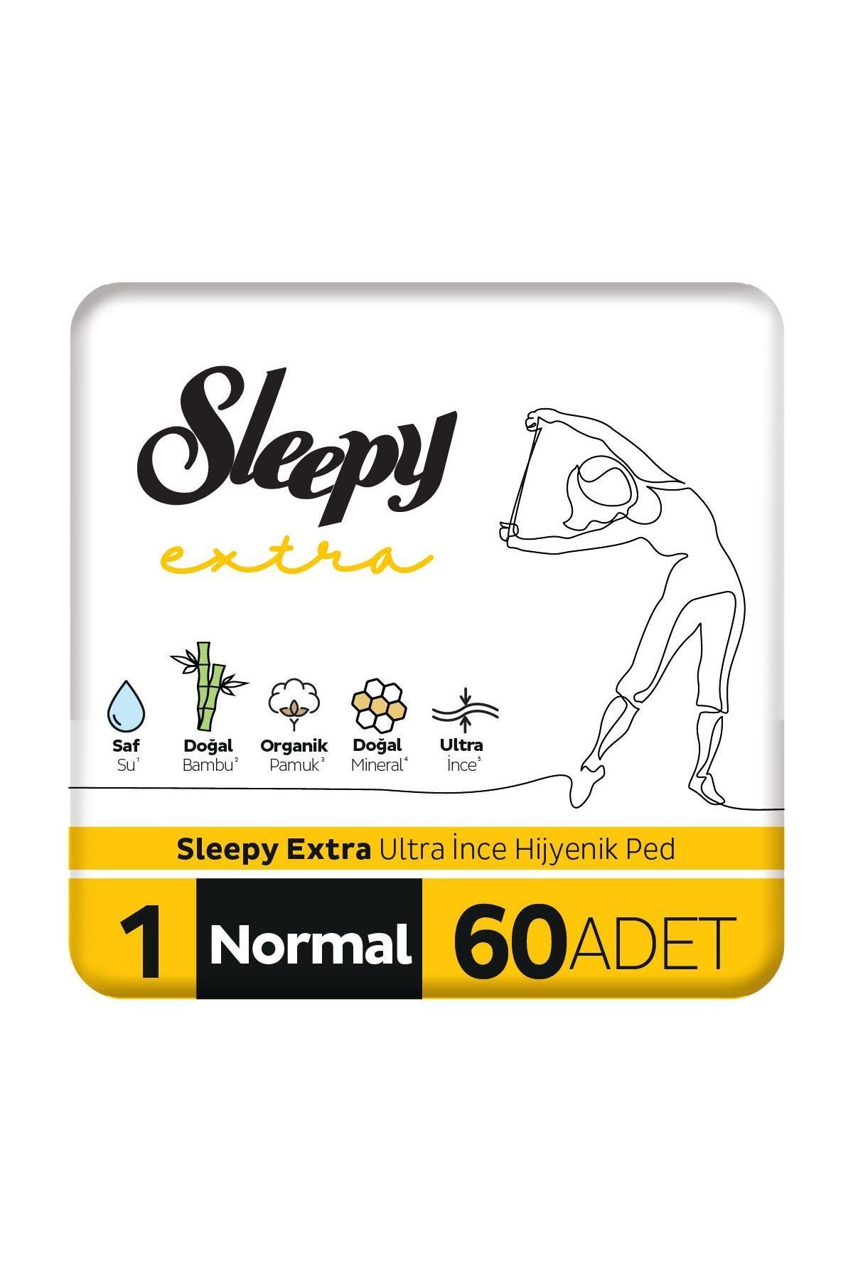 Sleepy Extra Ultra Ince Hijyenik Ped Normal 60 Adet Ped