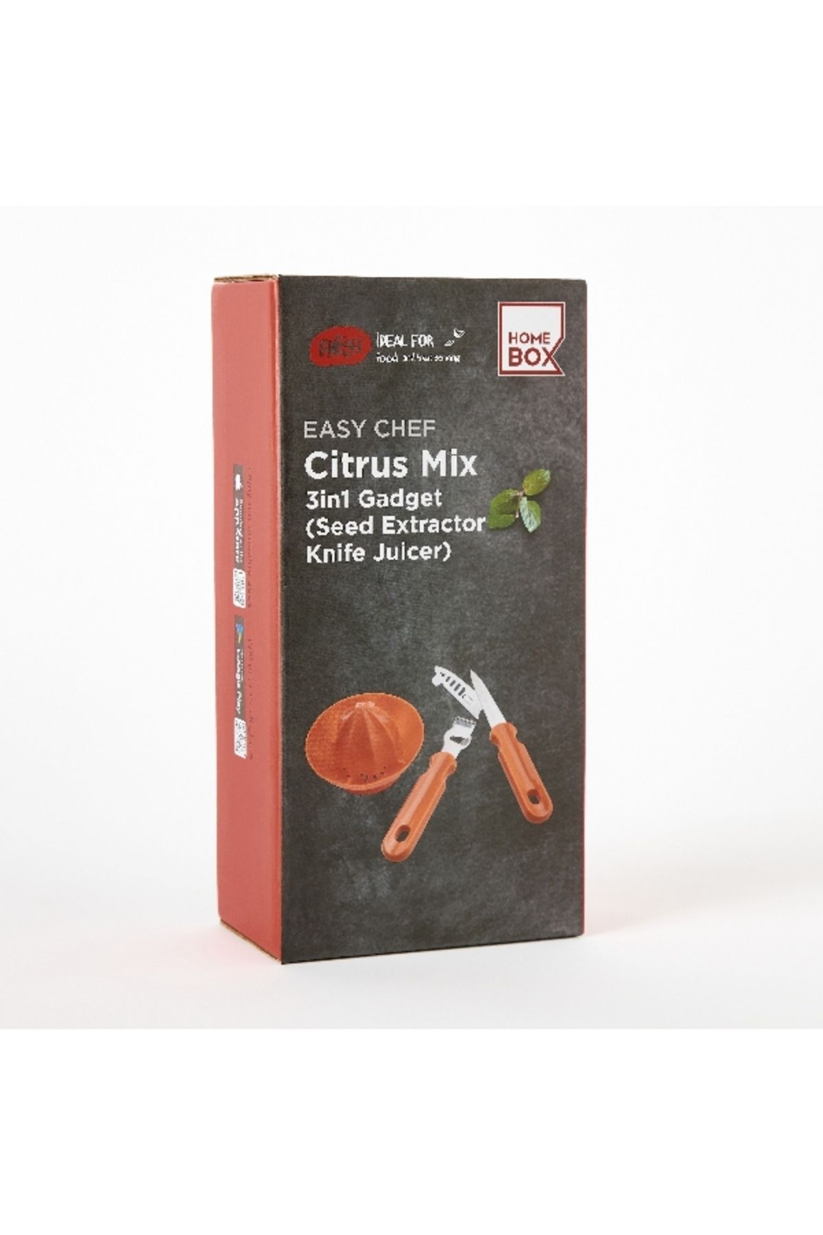 Home Box-Easy Chef Citrus Mix 3-in-1 Gadget Seed Extractor with Knife and Juicer 6