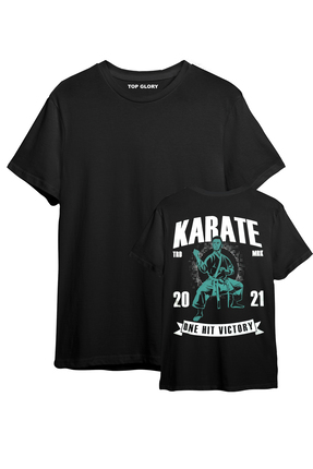 TOP GLORY Karate Baskılı T-shirt Karate Tişörtü
