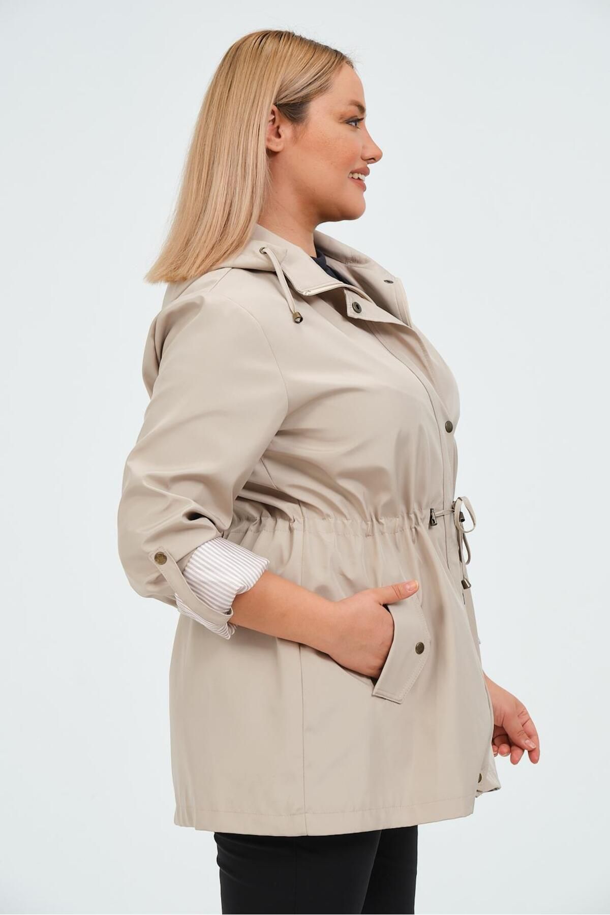 GLR&GYM-Beren Seasonal Large Size Summer Trench Coat 5