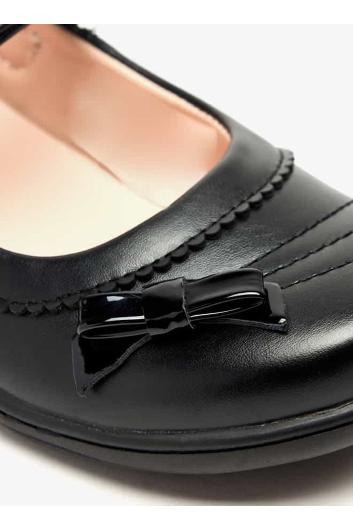Flora Bella by Shoexpress-Flora Bella Textured Mary Jane Shoes with Hook and Loop Closure 5