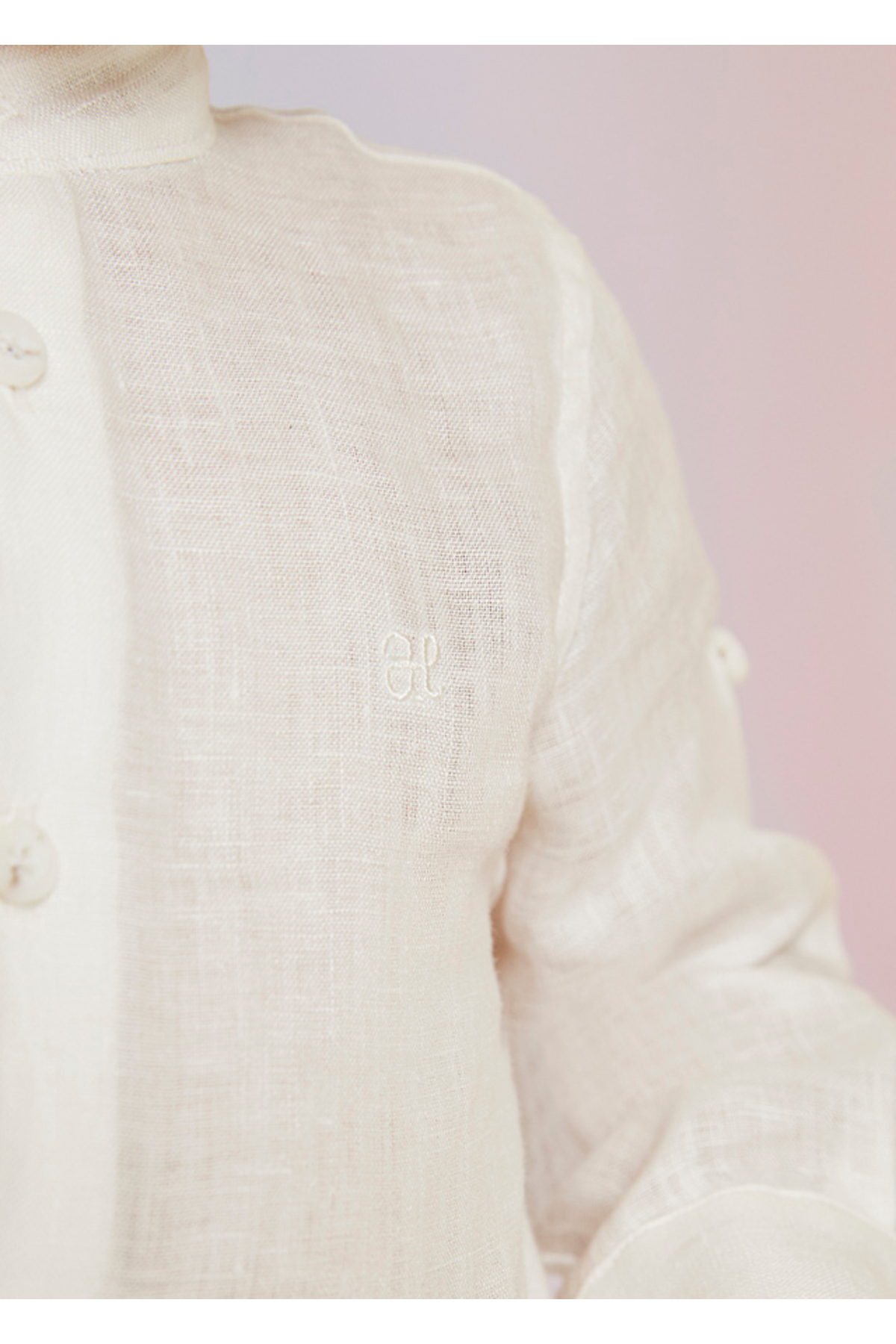 Abel & Lula Abel&lula erkek bebek keten gömlek 5123 fotoğrafı 4 (önizleme)