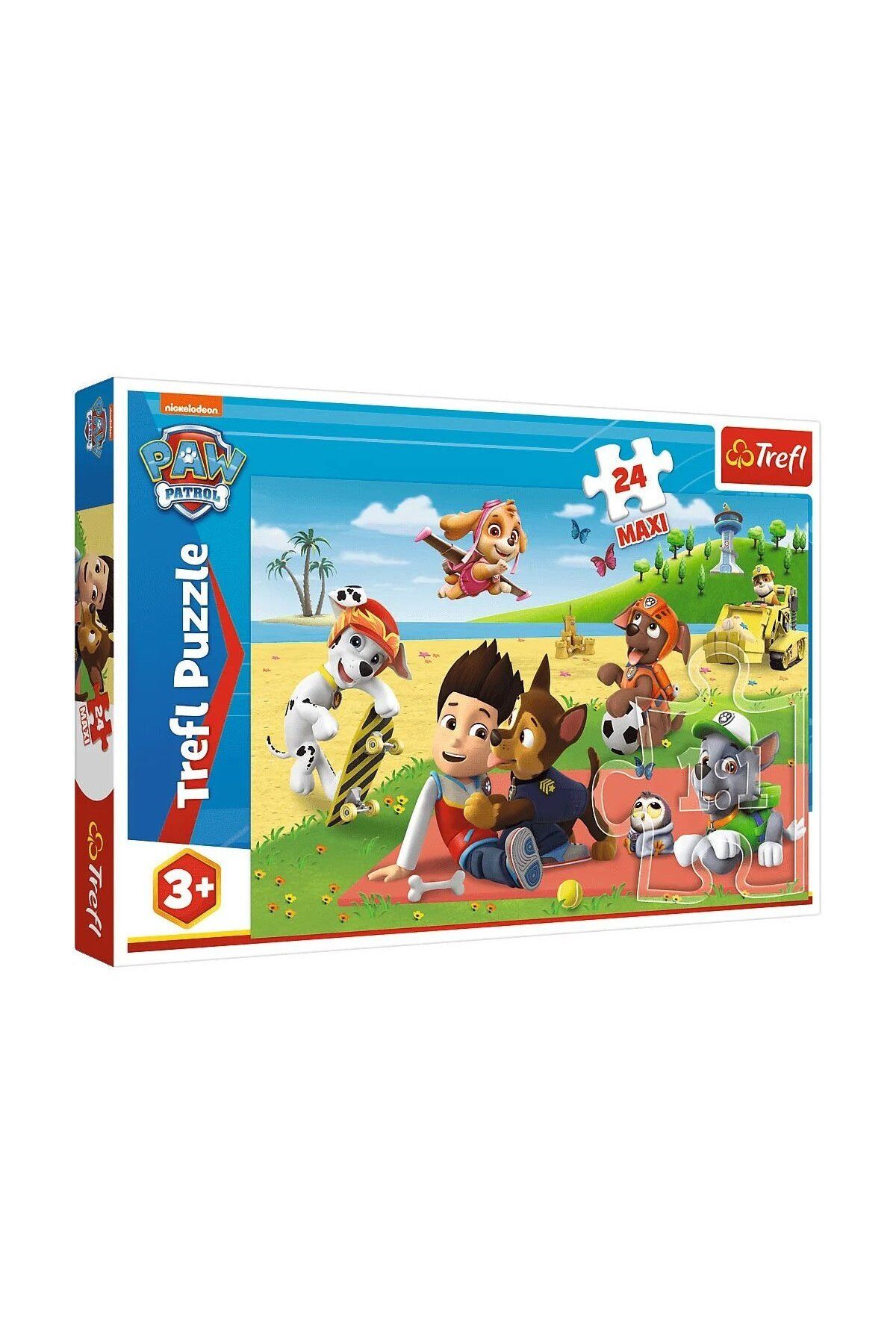 VARDEM OYUNCAK PUZZLE-14346 Paw Patrol 24 Parça Maxi Çocuk Puzzle -Vardem