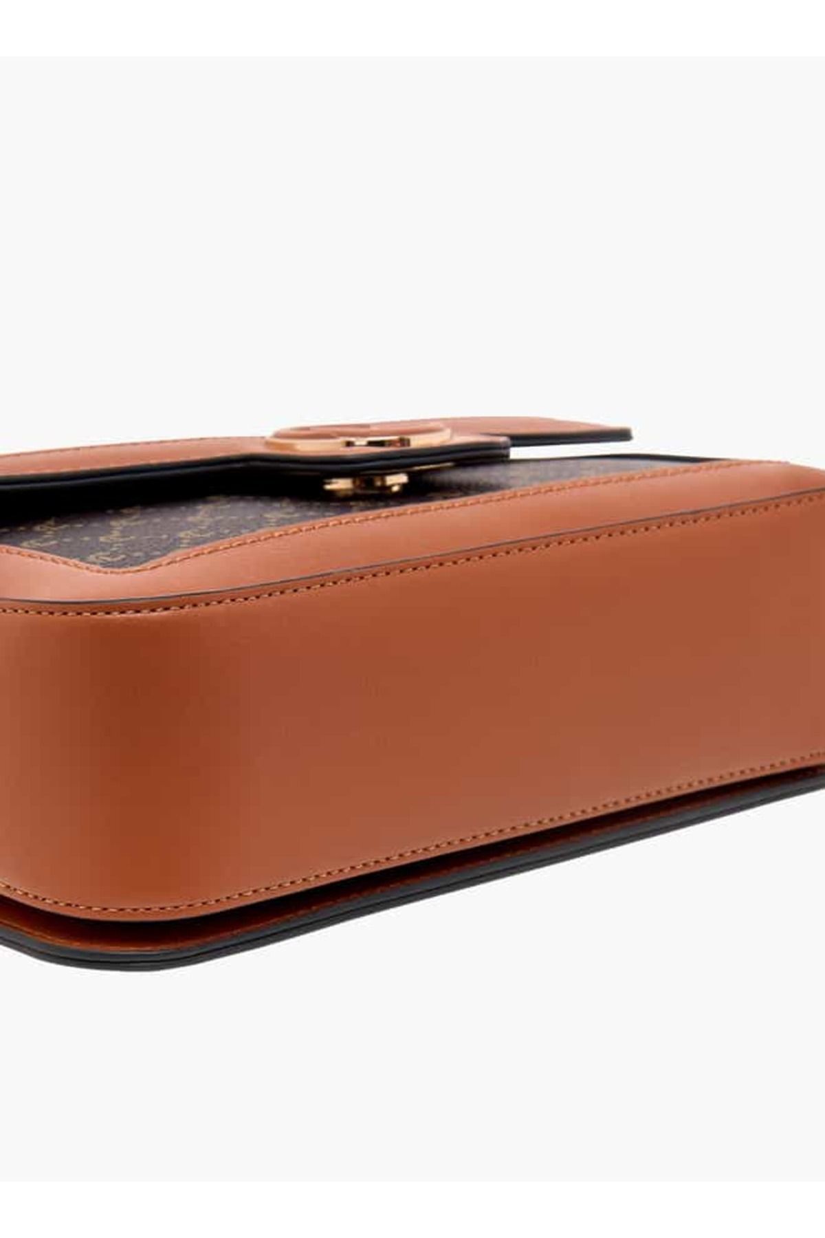 Le Confort-Monogram Print Crossbody Bag with Flap Closure and Strap 5