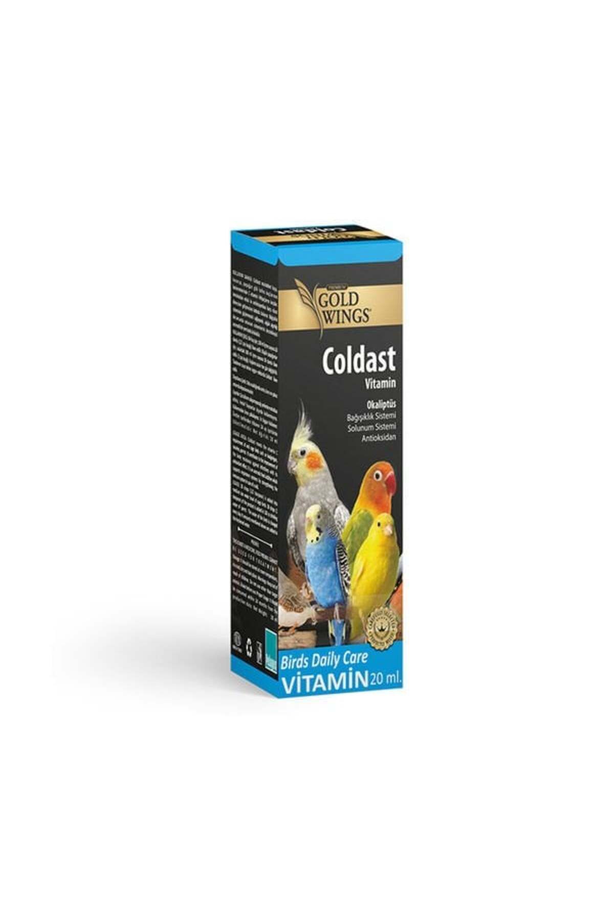 Gold Wings Premium Coldast Kuşlar Için Solunum Sistemi Destekleyici Sıvı Vitamin 20 ml - Petshopunda