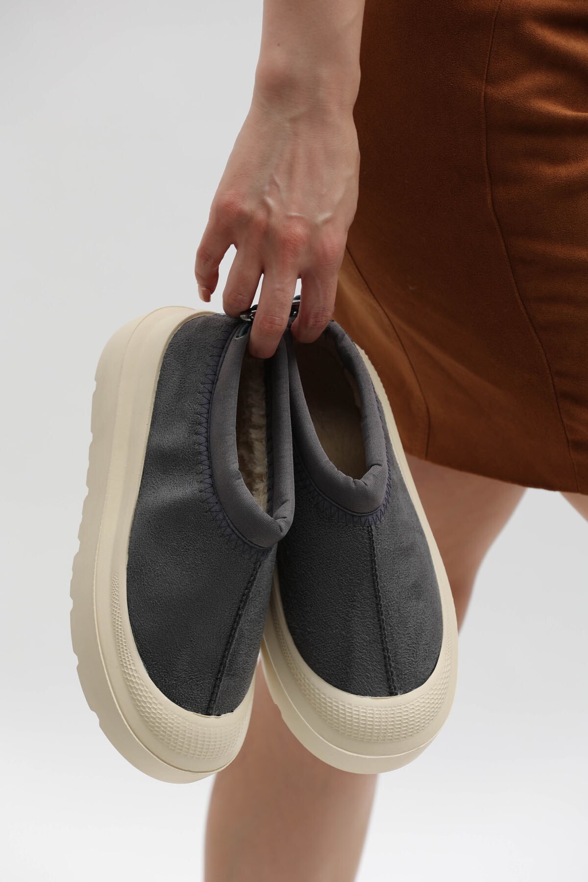ALTUNTAŞ-Tenis casual din shearling cu talpă anti-alunecare de iarnă - Cizme mini G 3