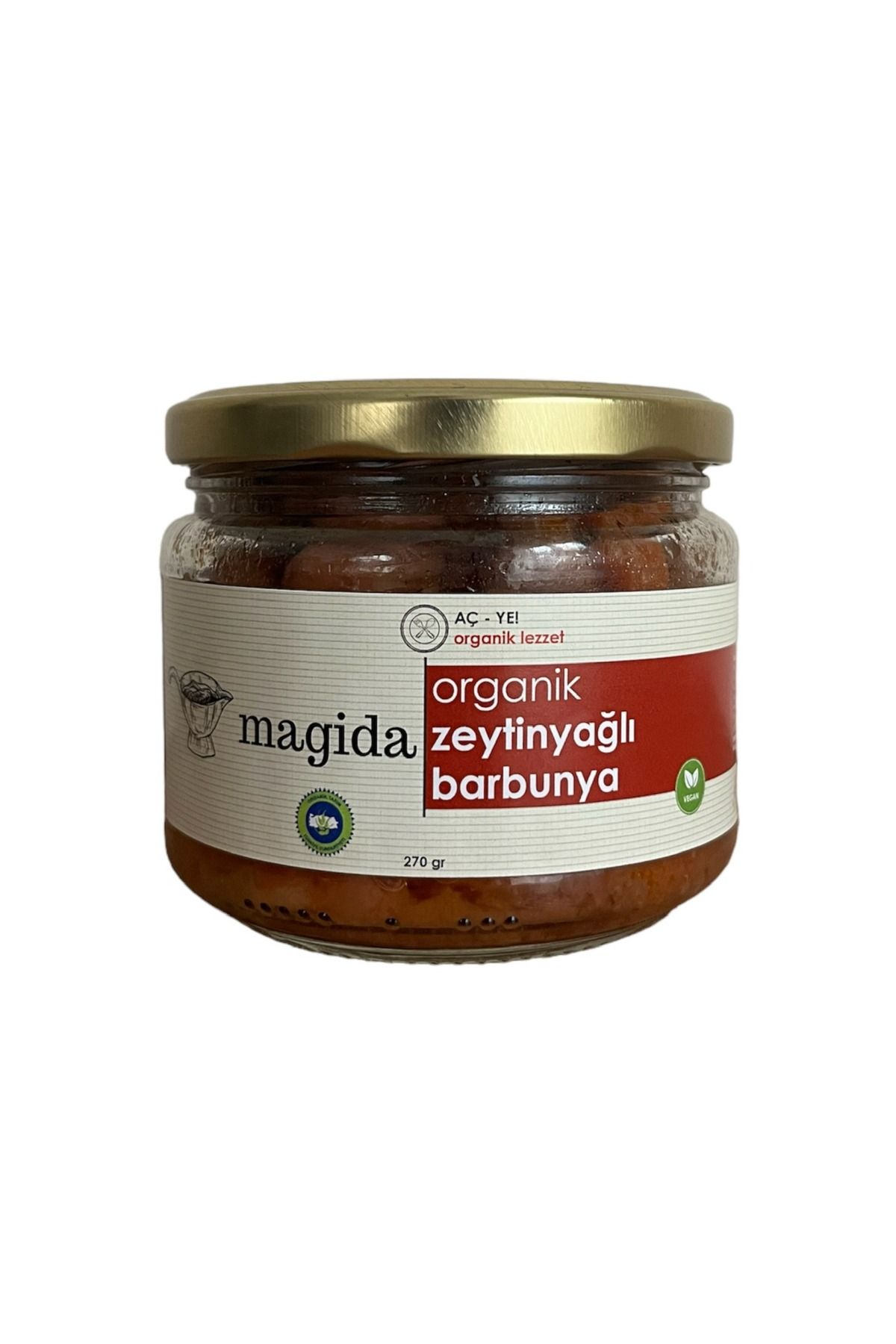 Magida Organik Organik Zeytinyağlı Barbunya - Hazır Yemek - Aç , Ye - Vegan - Meze