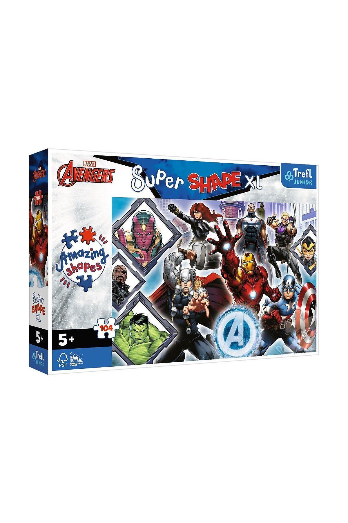 VARDEM OYUNCAK PUZZLE-50018 The Avengers 104 Parça Çocuk Puzzle