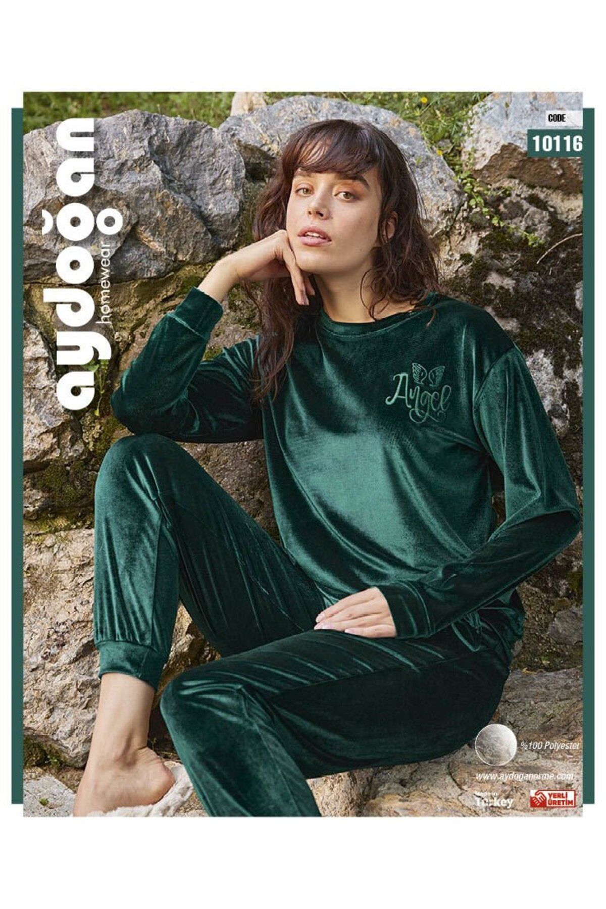 Aydoğan-10116 Velvet Pajama Set 1